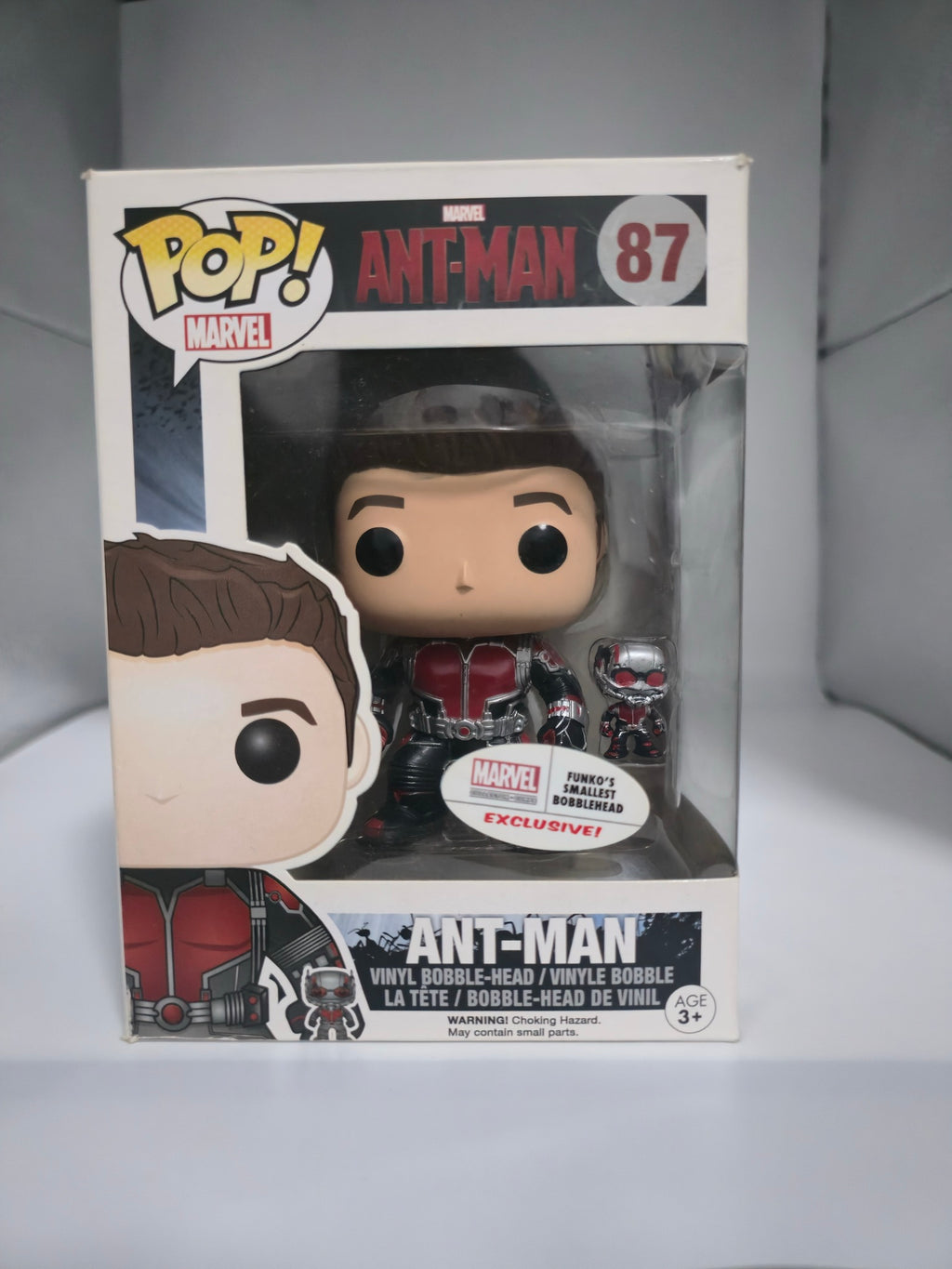 Ant-Man Funko Pop #87 front of box