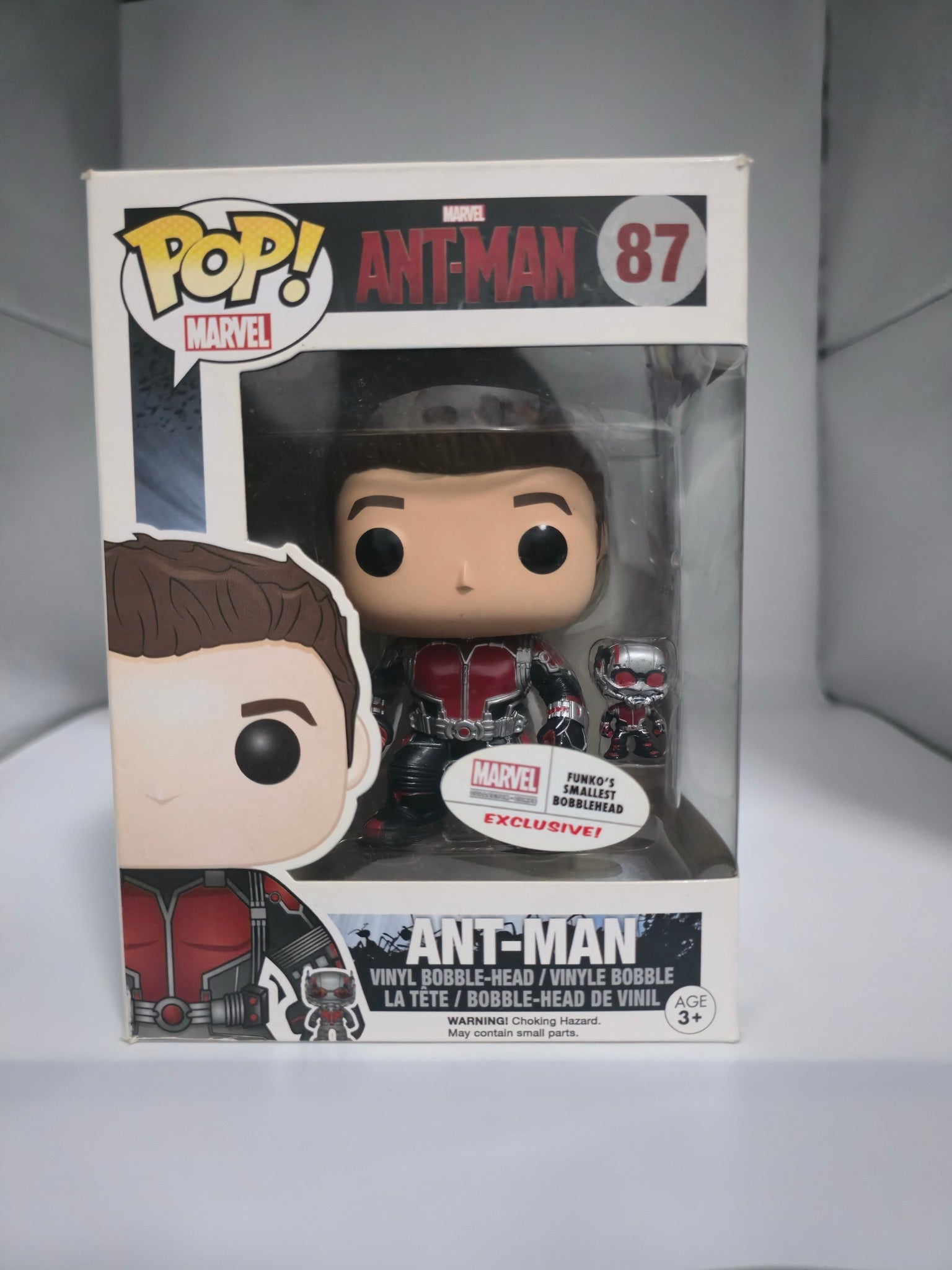 Ant-Man Funko Pop #87 front of box