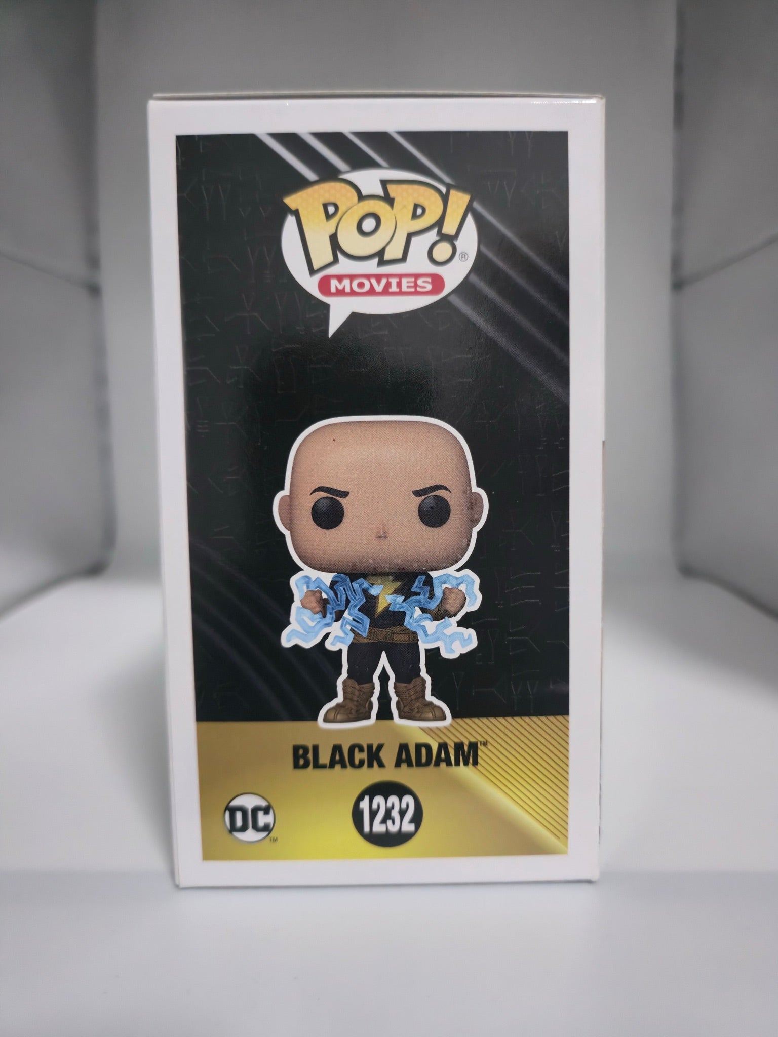 Black Adam Funko Pop #1232 box other side