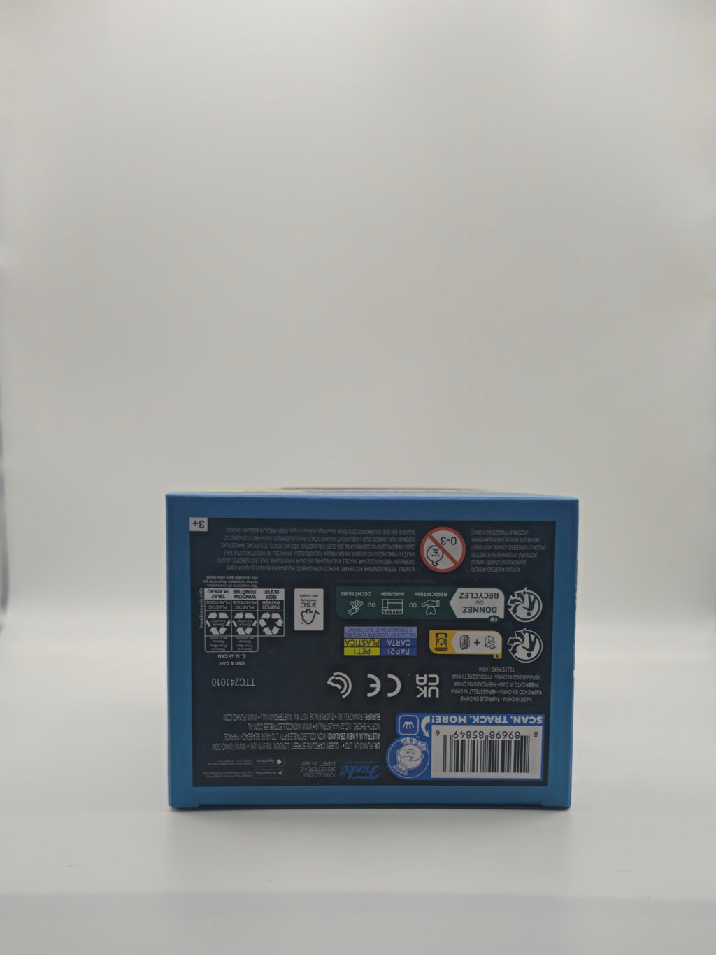 Funko Pop Blim Blam #328 - bottom of box with barcode