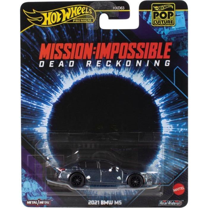 Hot Wheels Premium Pop Culture Mission Impossible 2021 BMW M5 1:64 die-cast on card