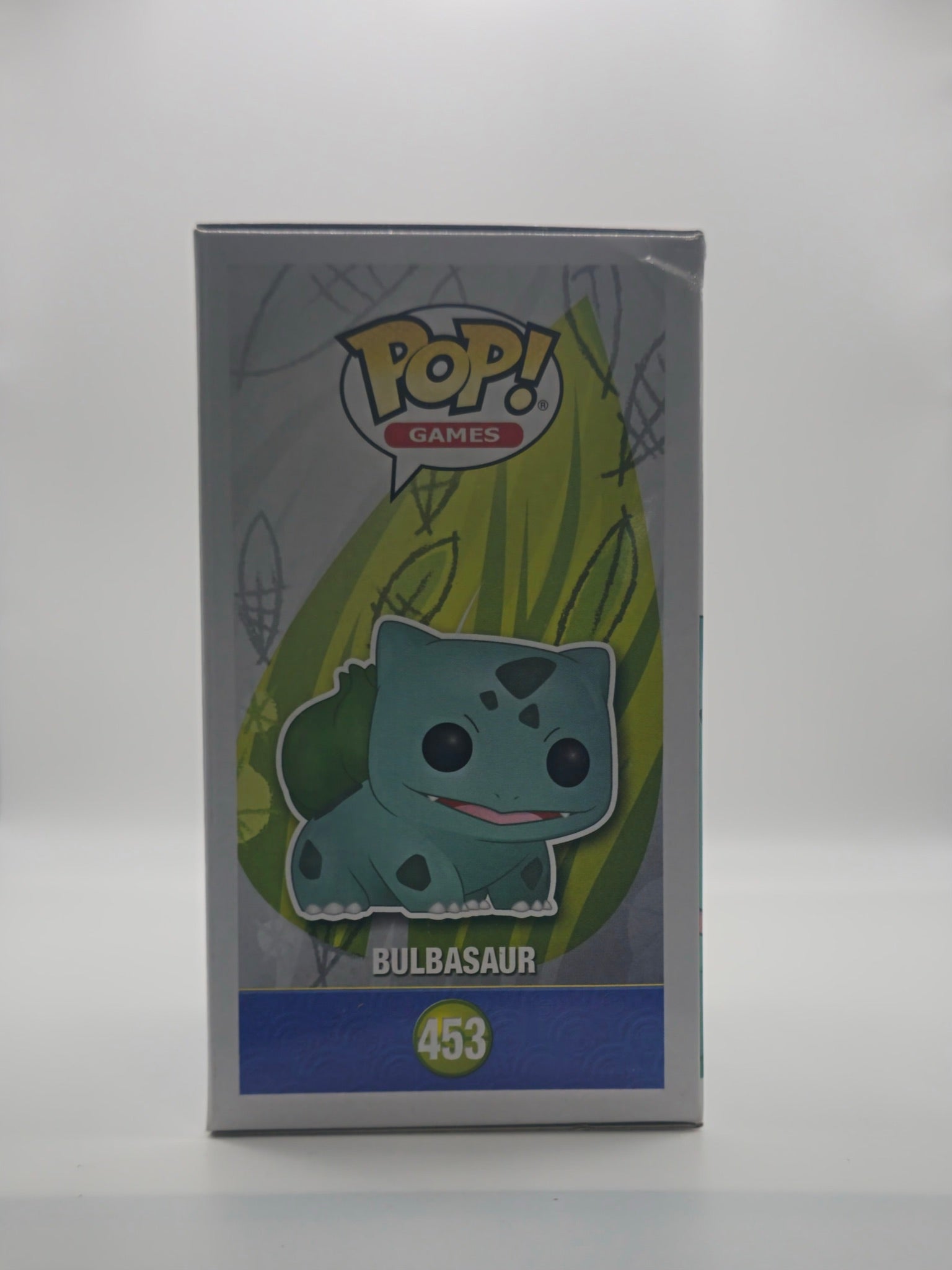 Funko Pop Bulbasaur #453 - side of box