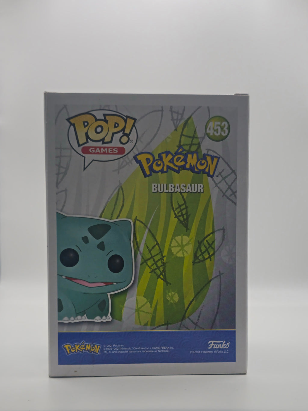Funko Pop Bulbasaur #453 - back of box