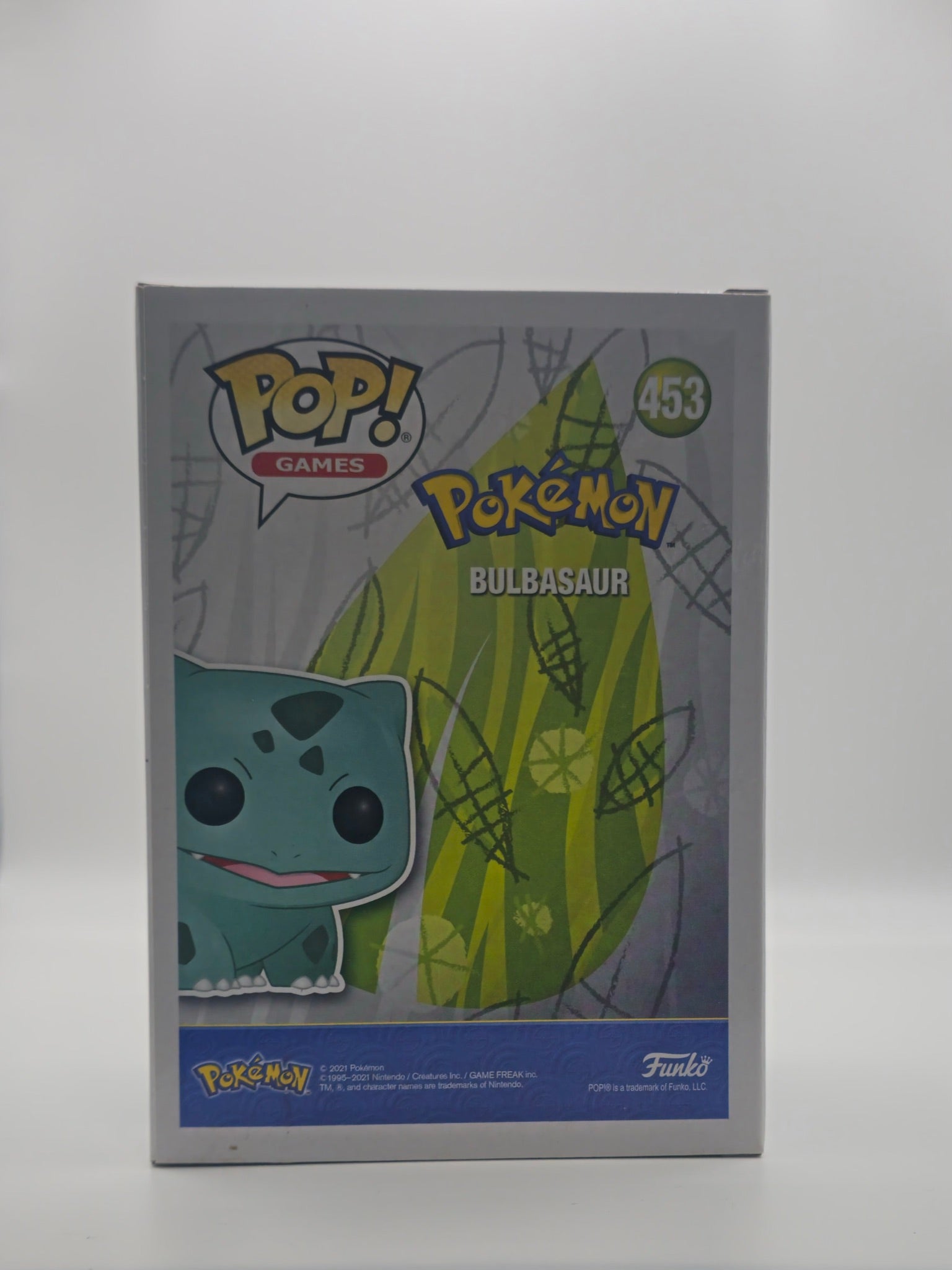 Funko Pop Bulbasaur #453 - back of box