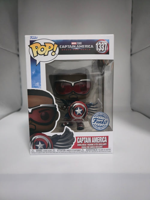 Captain America #1337 Funko Pop front of box