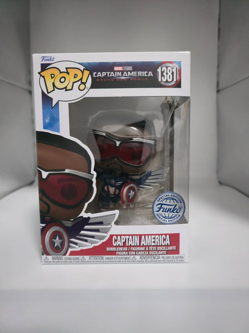 Captain America #1381 Funko Pop front of box