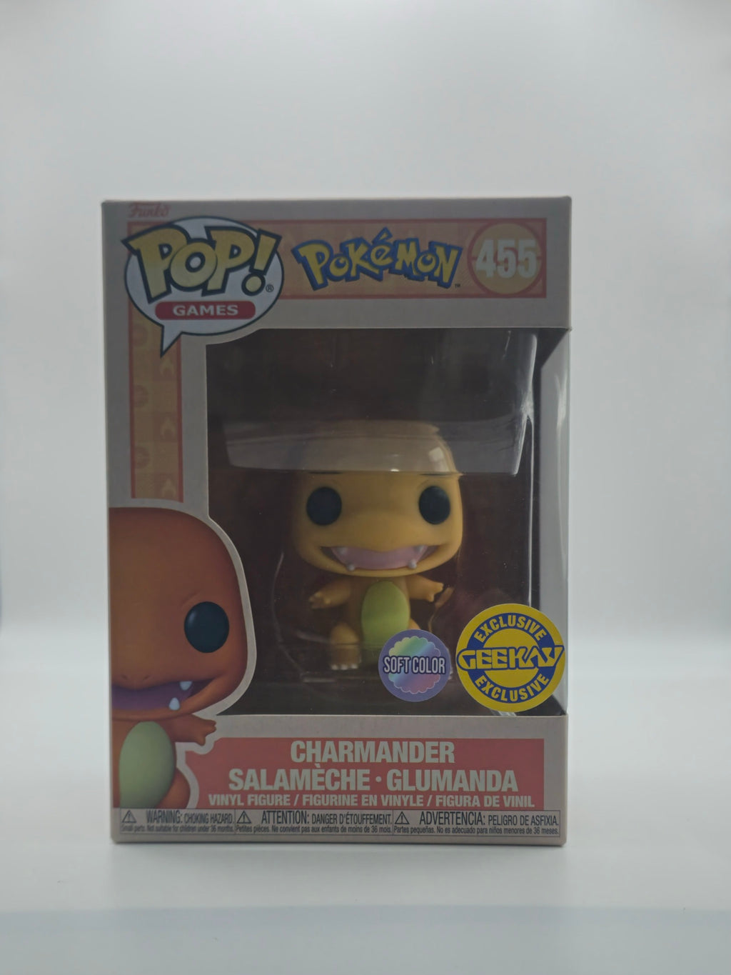 Funko Pop Pokemon Charmander #455 Pearlescent - front of box
