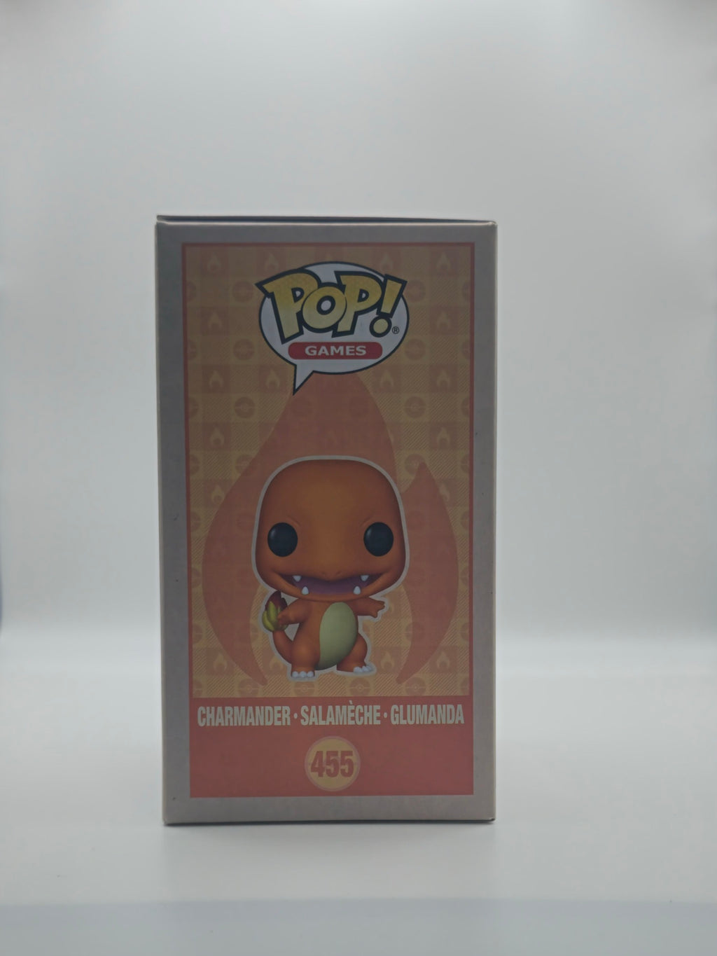 Funko Pop Charmander #455 - side of box