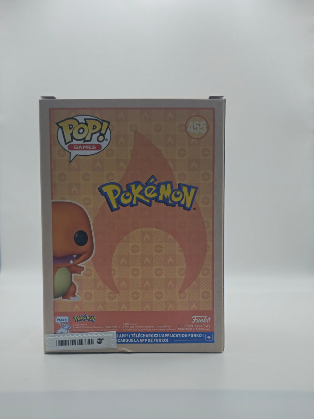 Funko Pop Charmander #455 - back of box