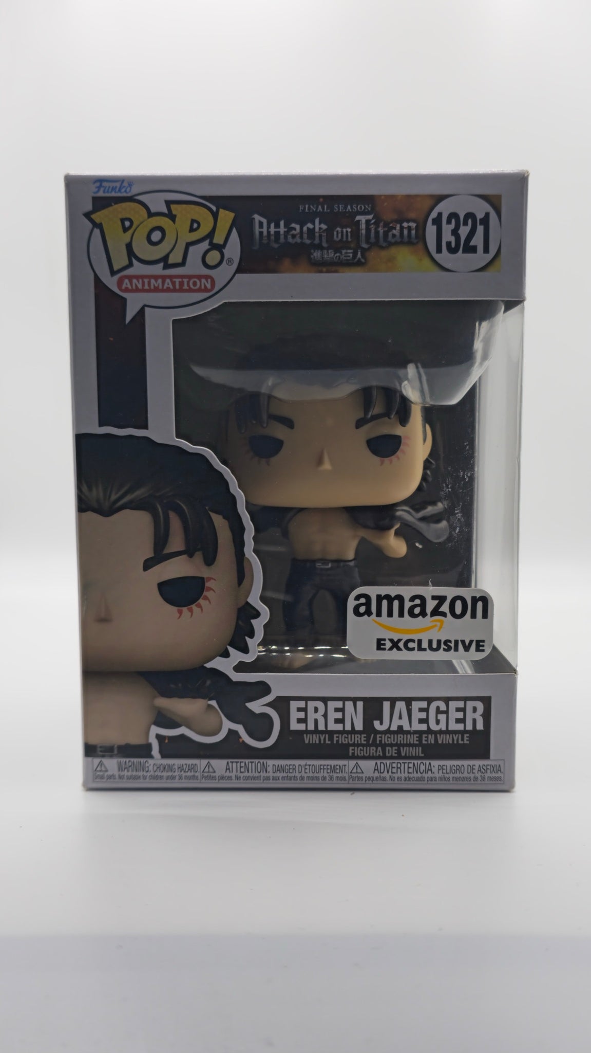 Funko Pop! Animation: Attack on Titan - Eren Jaeger #1321 (Amazon Exclusive)