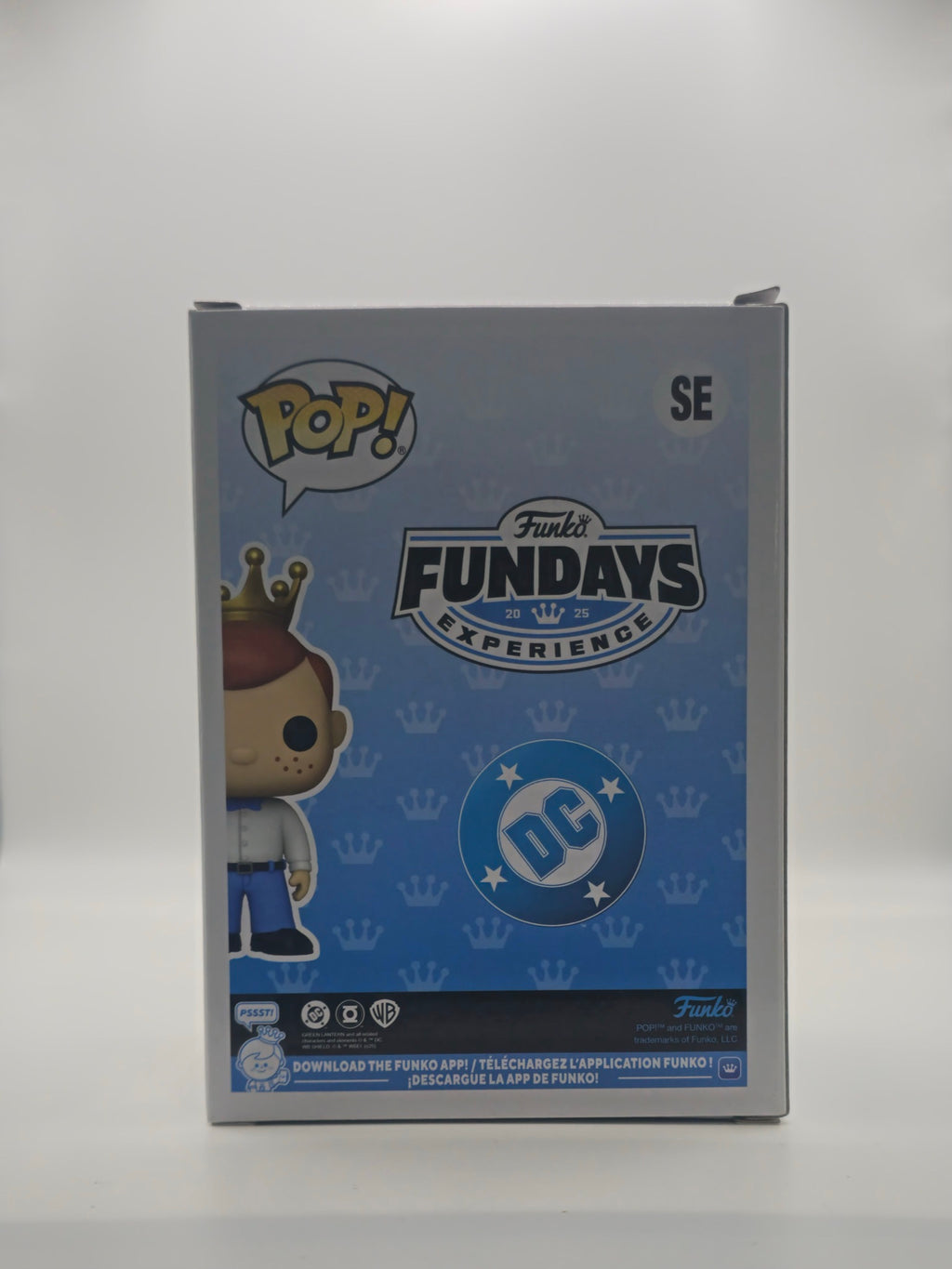Funko Pop Freddy Funko Black Lantern - back of box