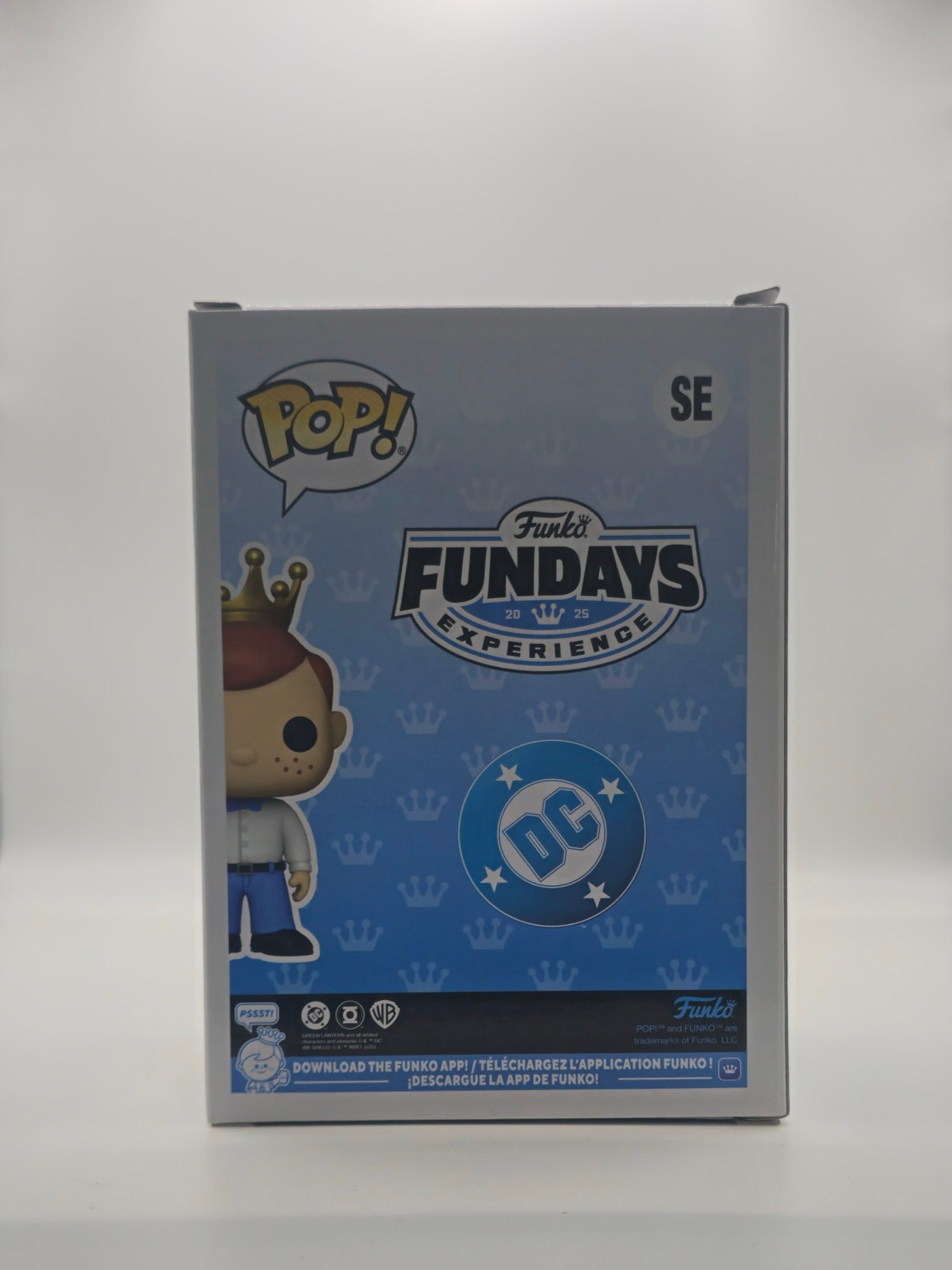 Funko Pop Freddy Funko Black Lantern - back of box
