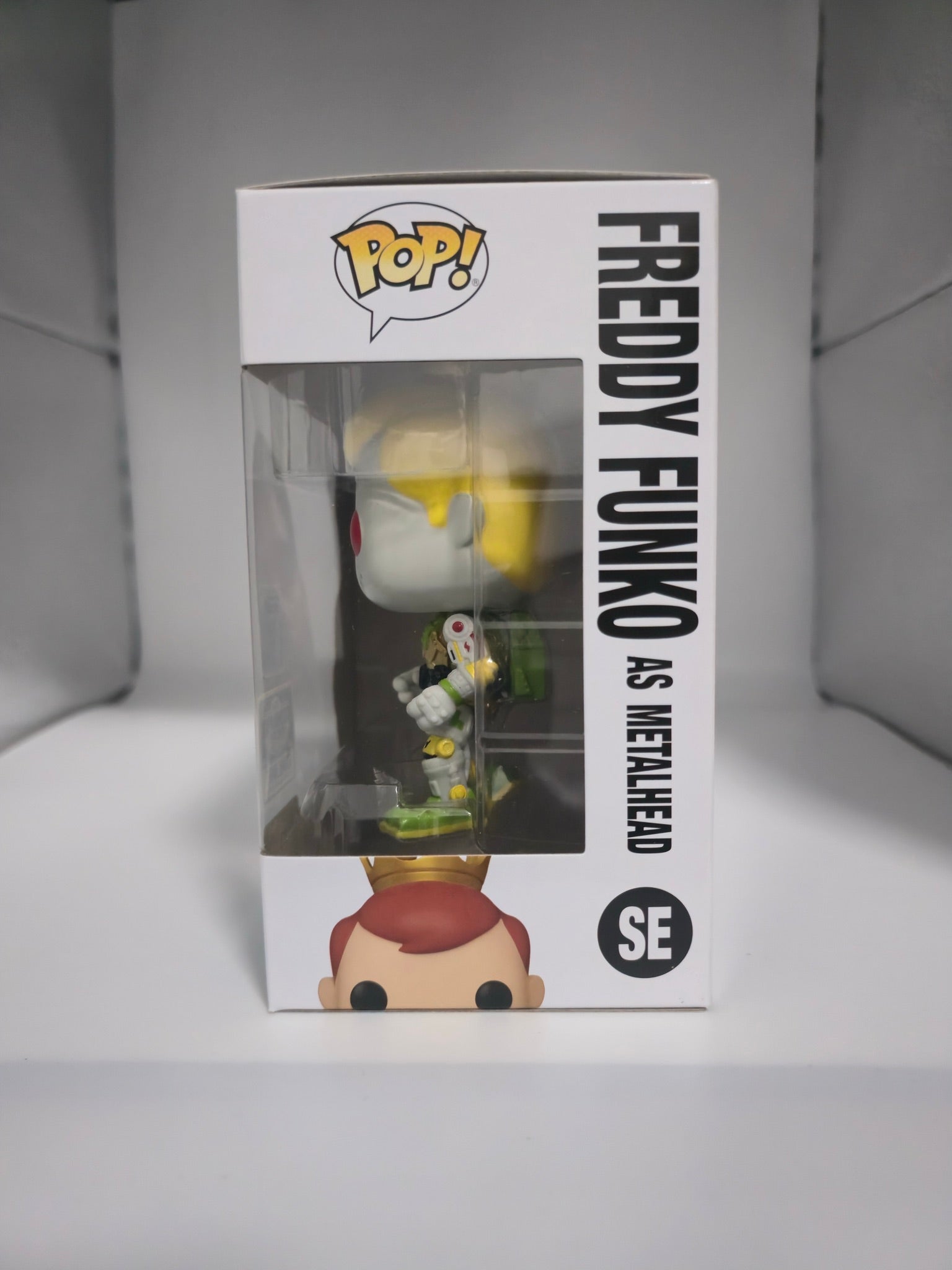 Freddy Funko as Metalhead SE Funko Pop side of box