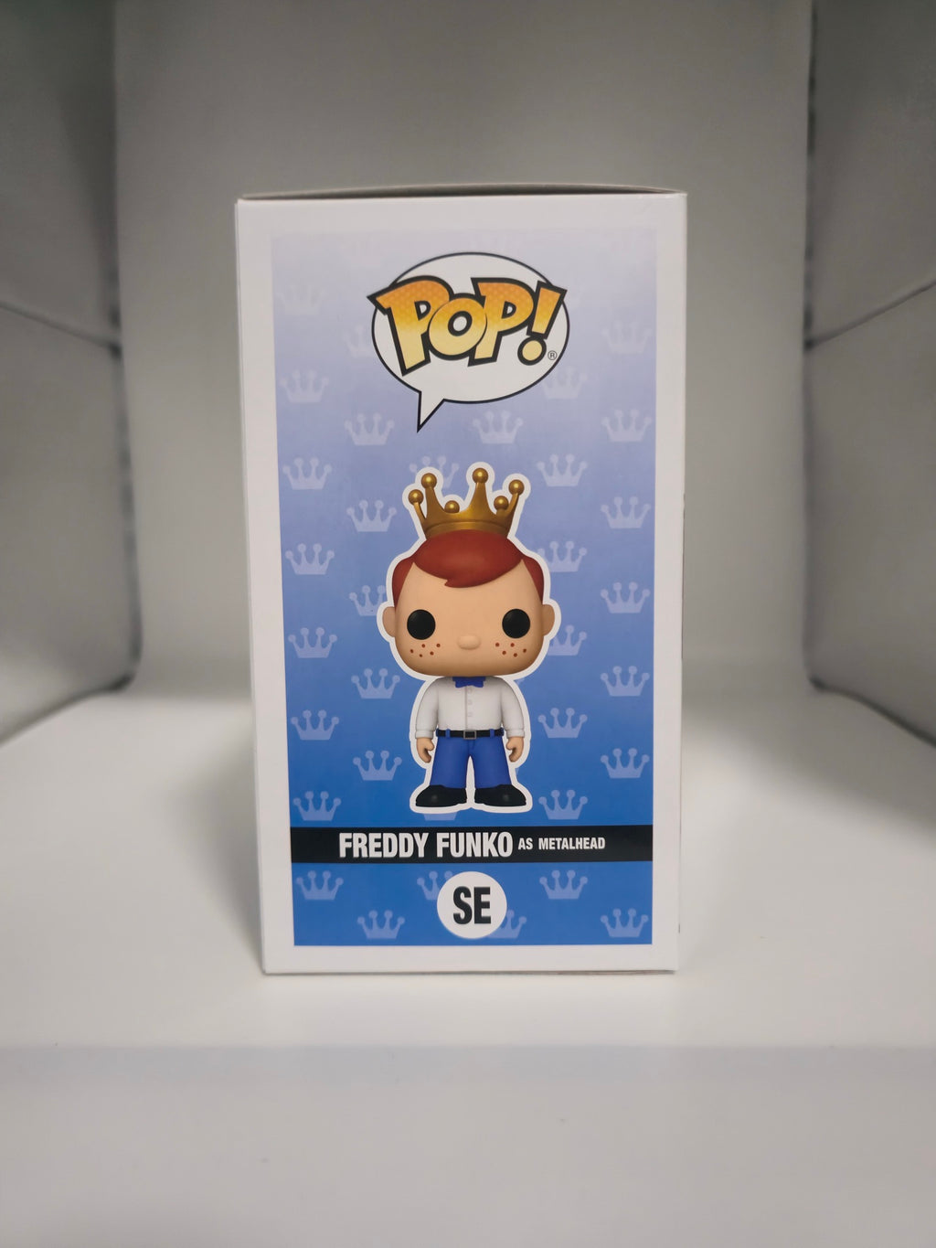 Freddy Funko as Metalhead SE Funko Pop side of box