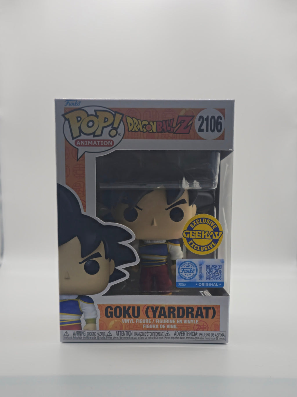 Funko Pop Dragon Ball Z Goku Yardrat #2106 - front of box