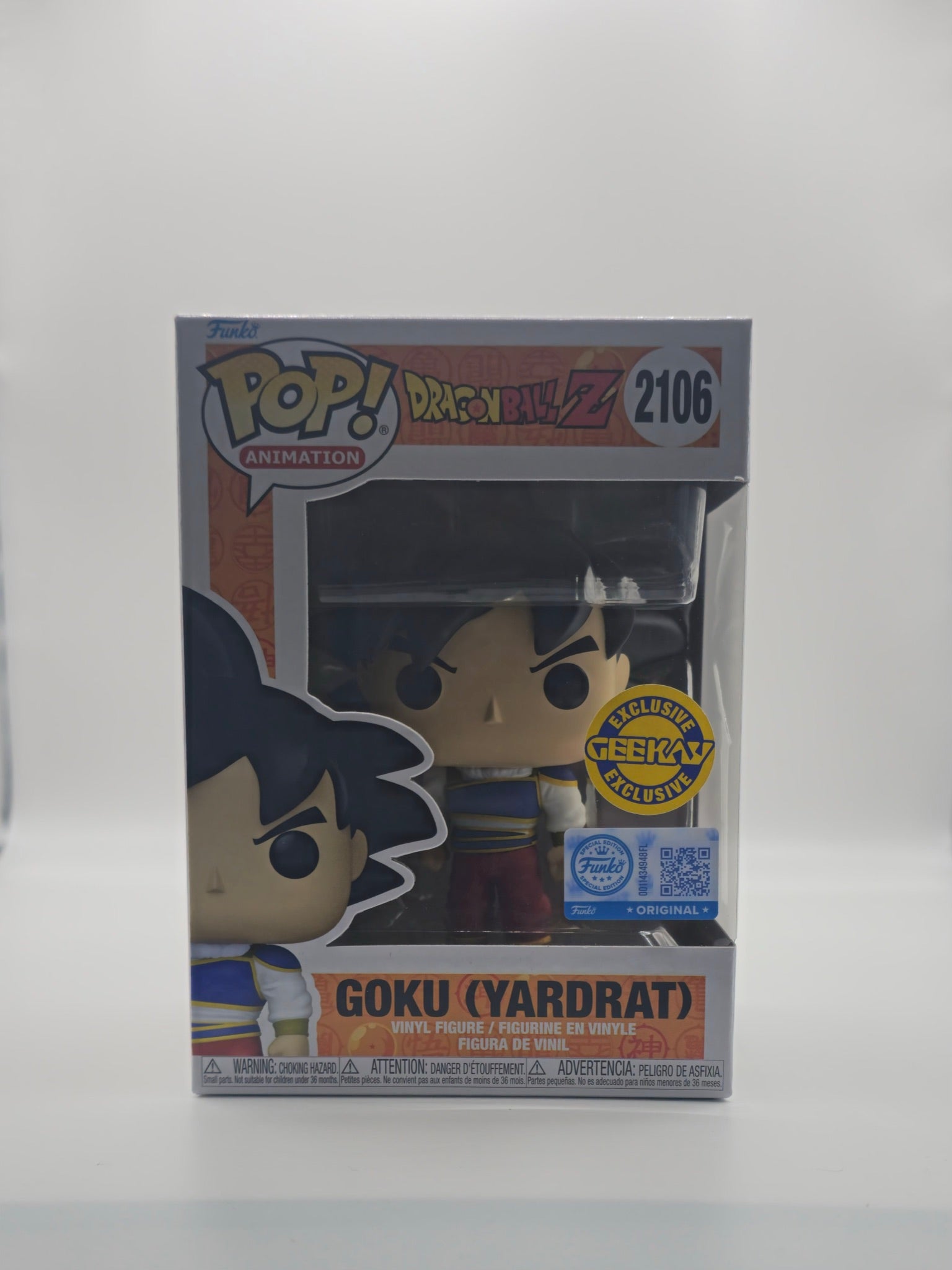 Funko Pop Dragon Ball Z Goku Yardrat #2106 - front of box