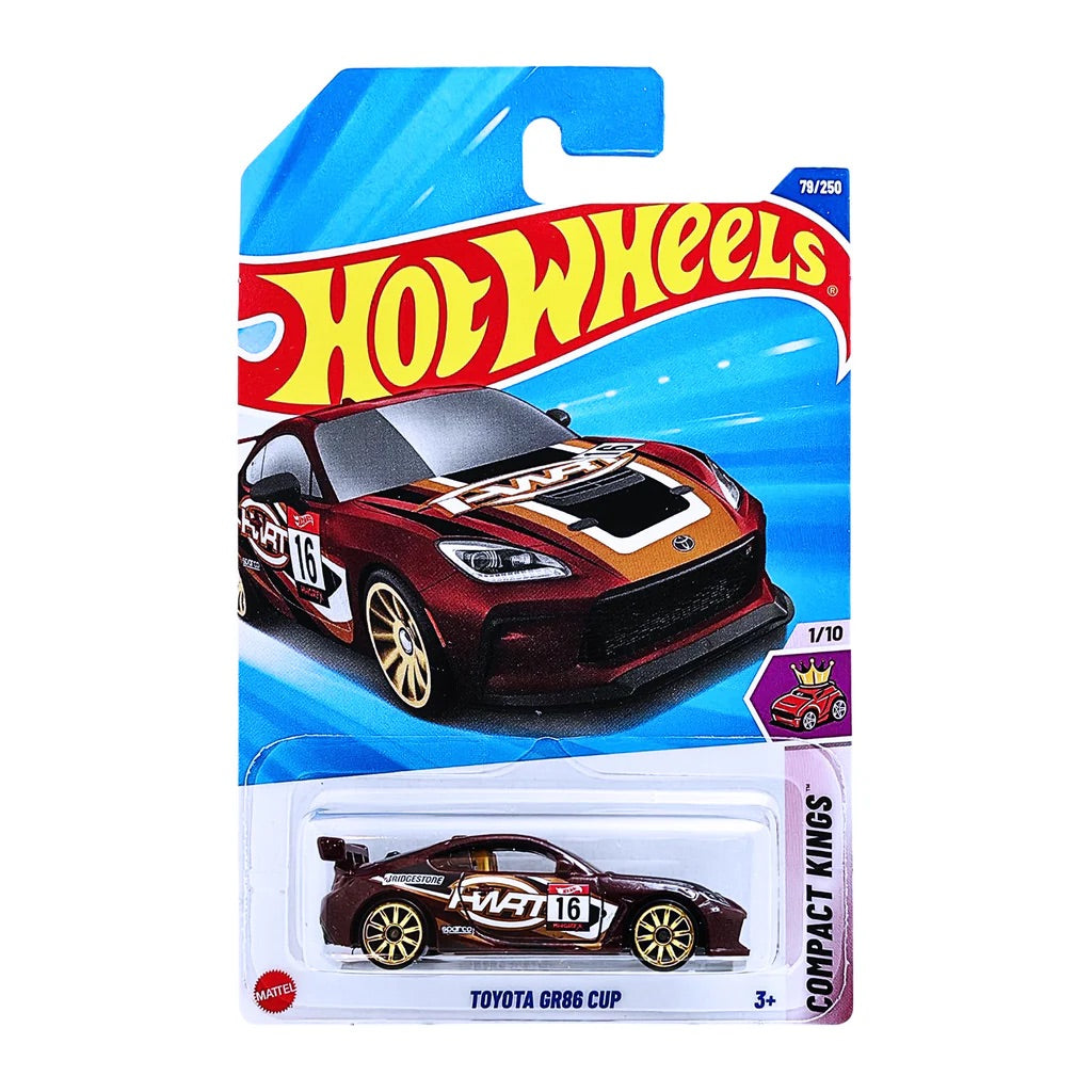 Hot Wheels Toyota GR86 Cup maroon Compact Kings 1:64 die-cast on card