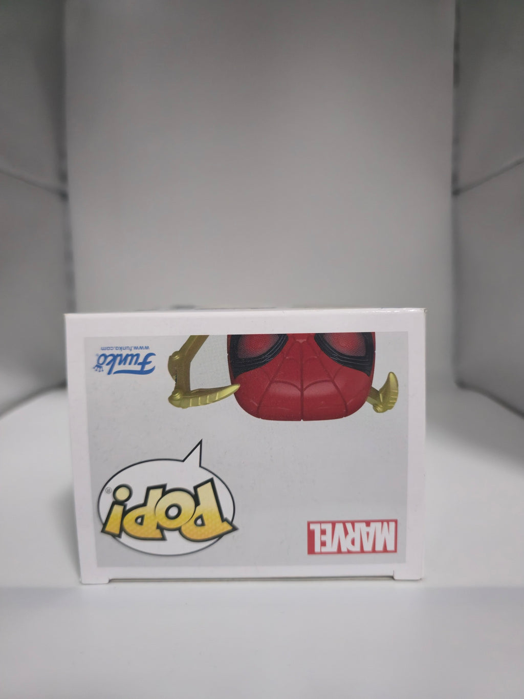 Iron Spider Funko Pop #574 top of box