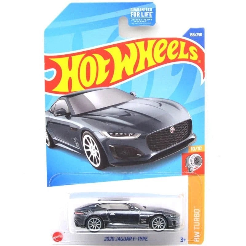 Hot Wheels 2020 Jaguar F-Type grey HW Turbo 1:64 die-cast on card
