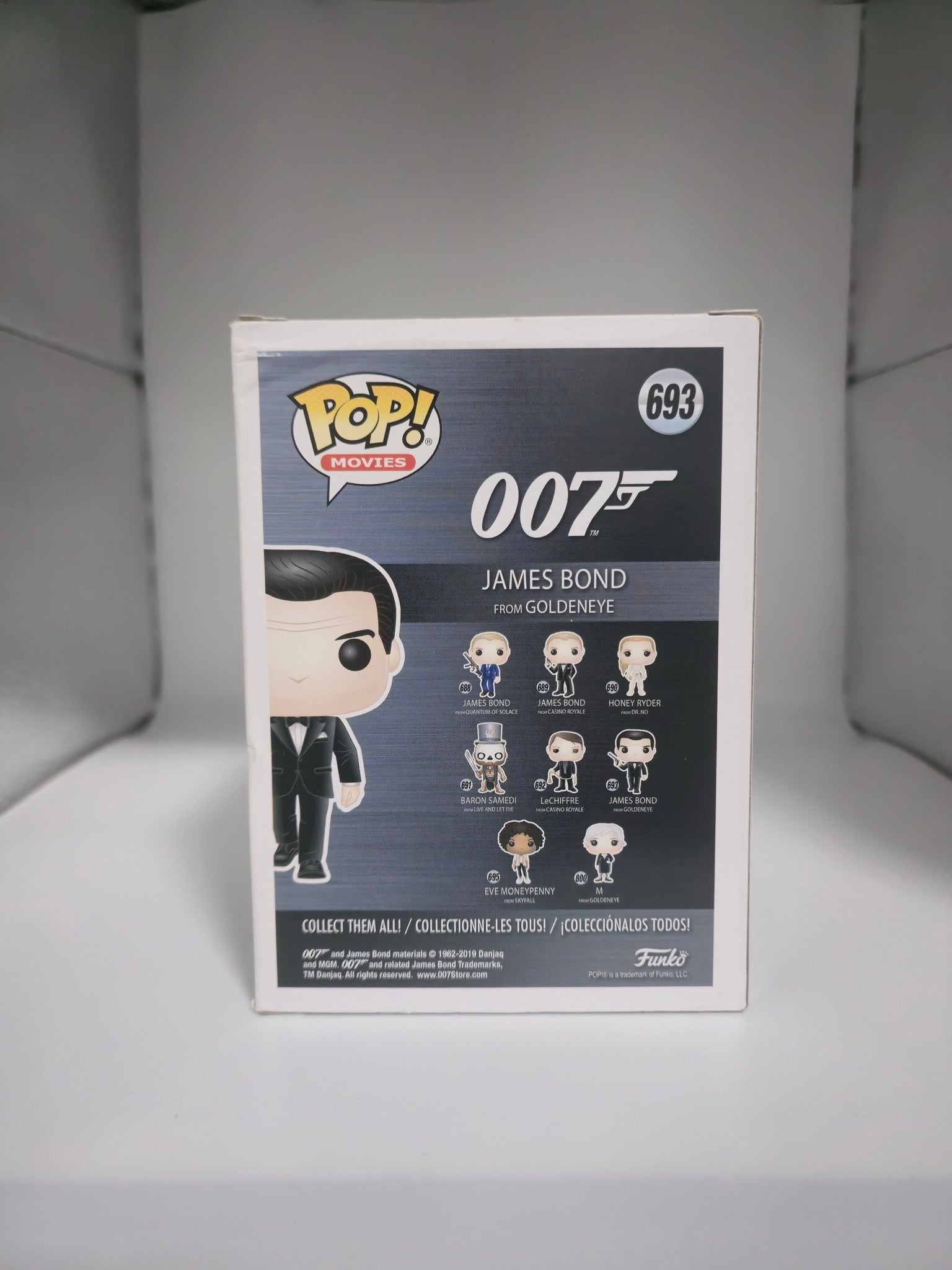 Funko Pop James Bond #693 - back of box