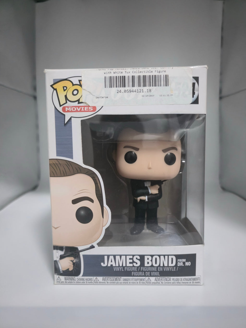 James Bond from Dr. No Funko Pop #524 front of box