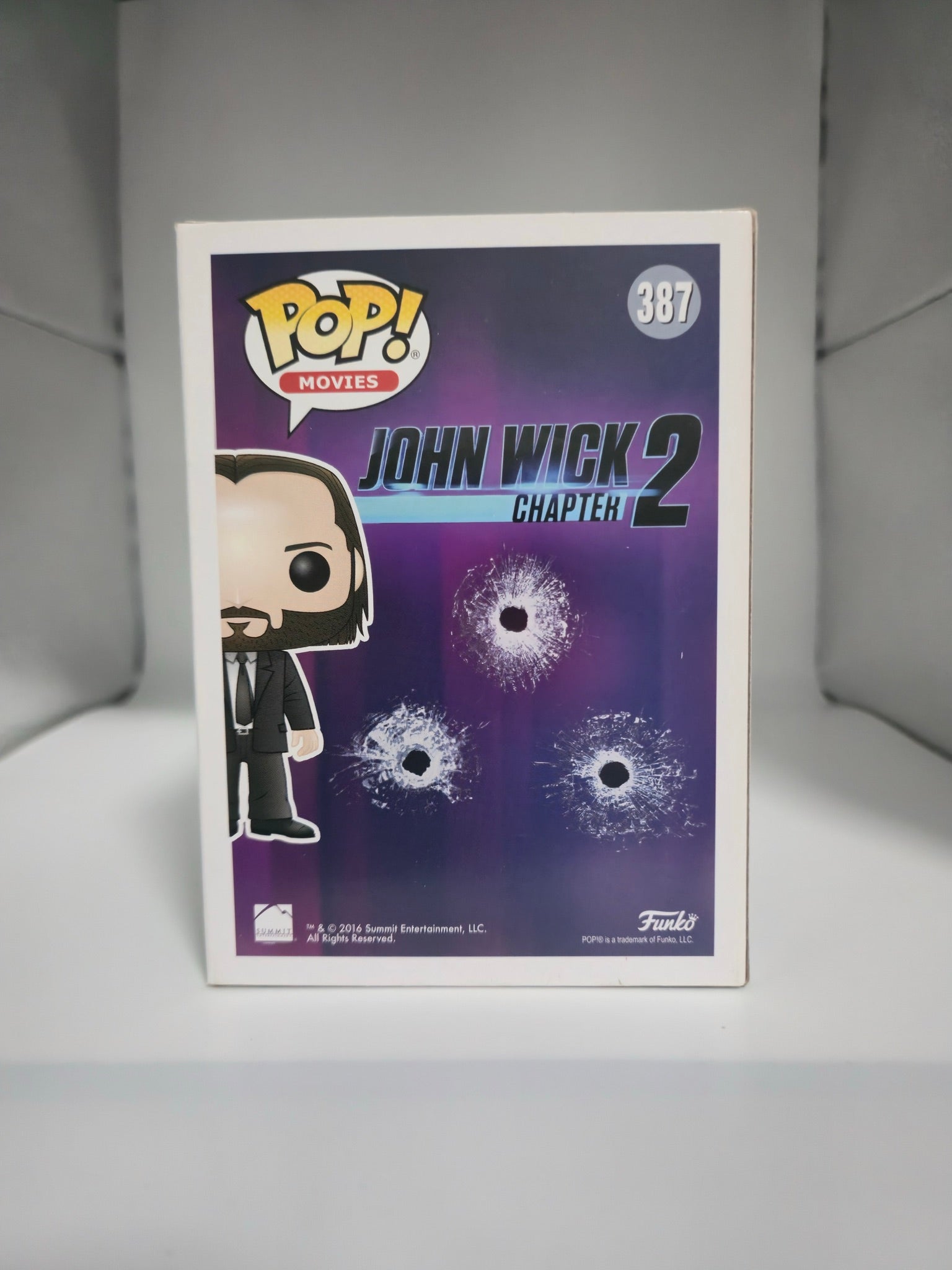 Funko Pop! John Wick #387 Chapter 2 back of box