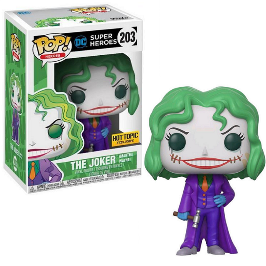 Funko Pop! The Joker (Martha Wayne) #203 DC Super Heroes - boxed