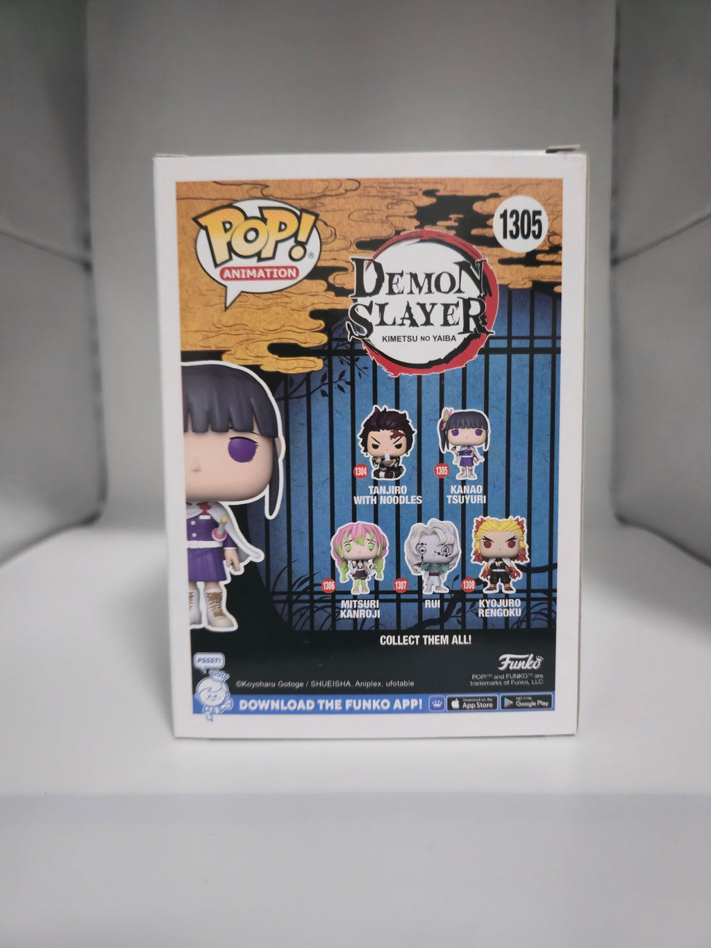 Kanao Tsuyuri Demon Slayer Funko Pop #1305 back of box