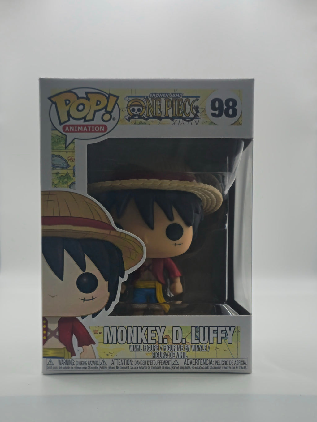 Funko Pop One Piece Monkey D. Luffy #98 - front of box