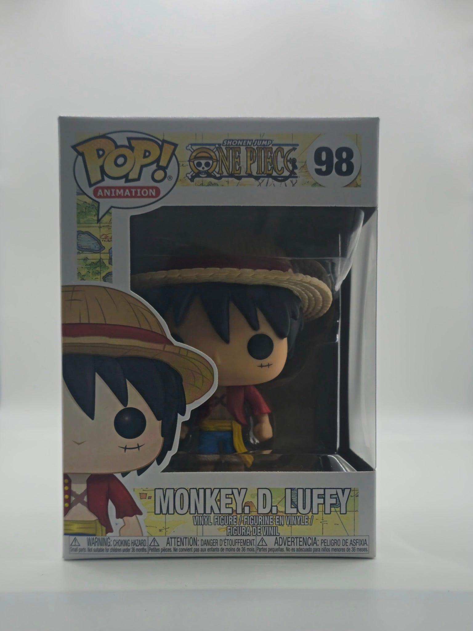 Funko Pop One Piece Monkey D. Luffy #98 - front of box