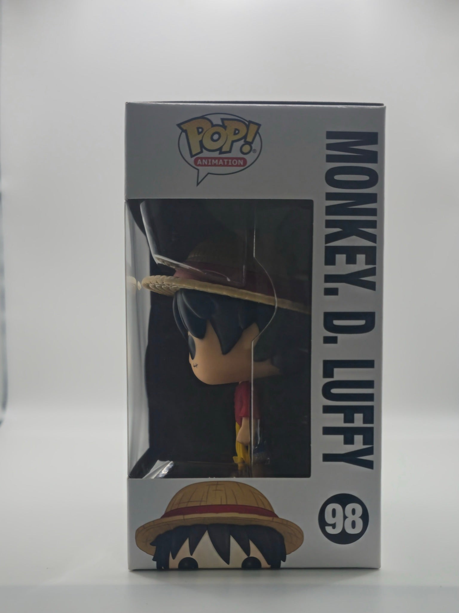 Funko Pop Monkey D. Luffy #98 - side of box