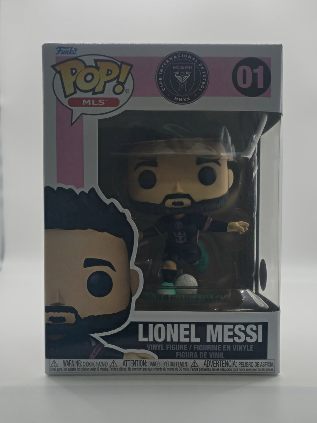Funko Pop Lionel Messi Inter Miami CF #01 - front of box
