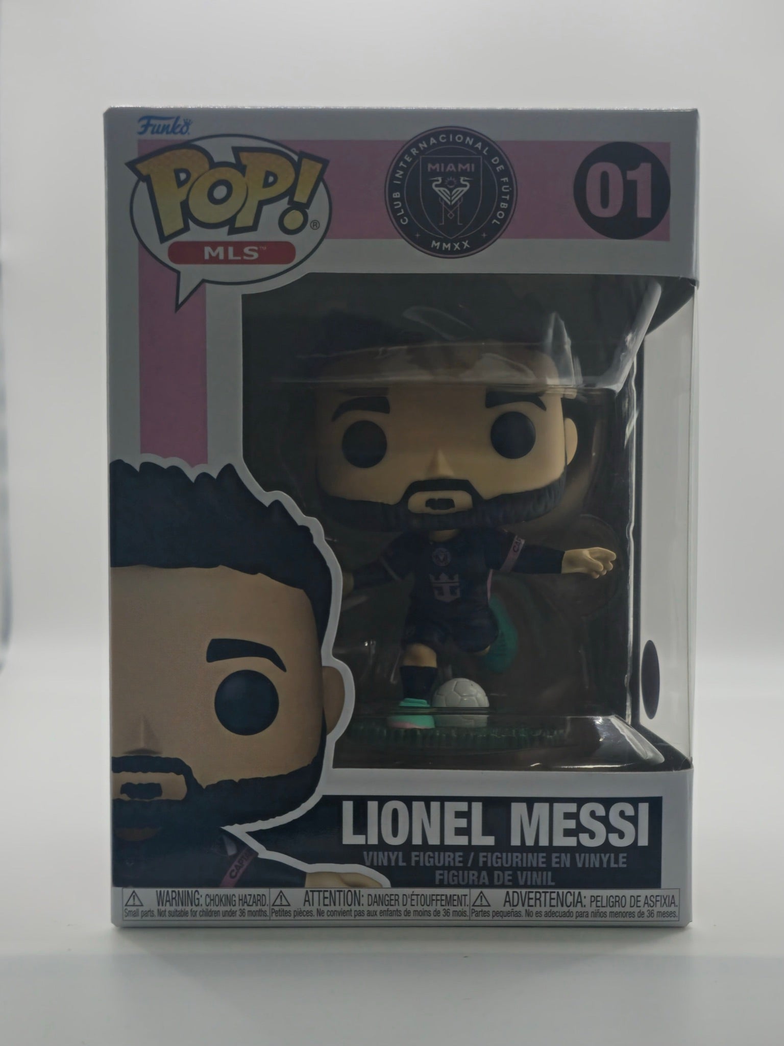 Funko Pop Lionel Messi Inter Miami CF #01 - front of box