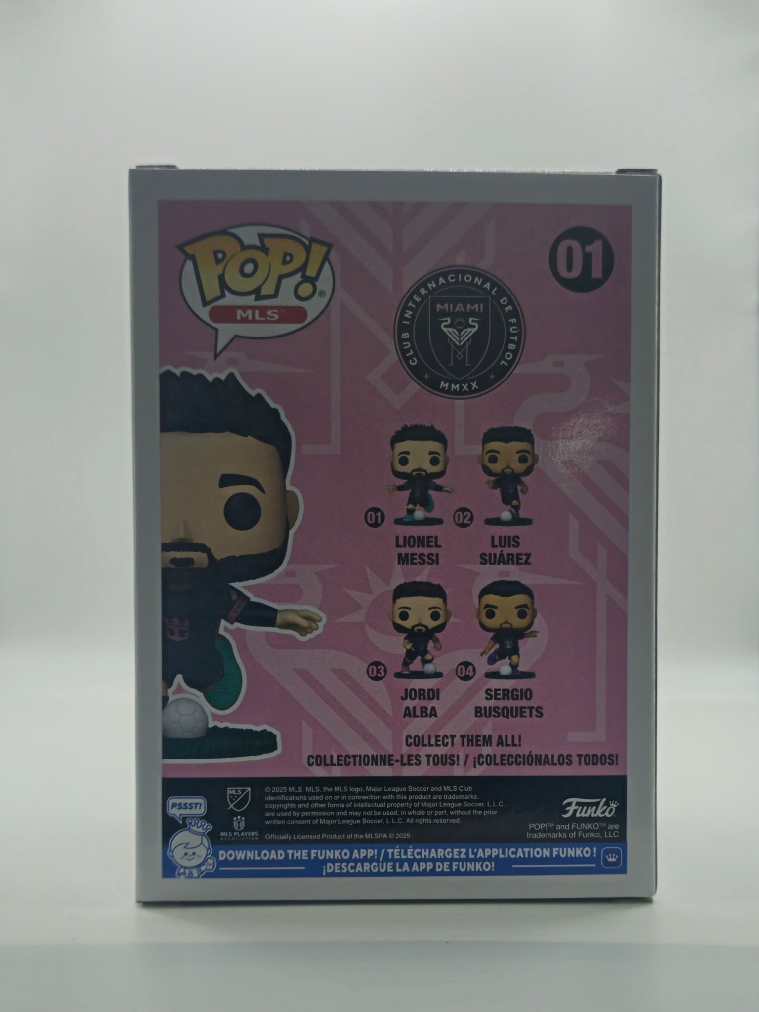 Funko Pop Lionel Messi #01 - back of box