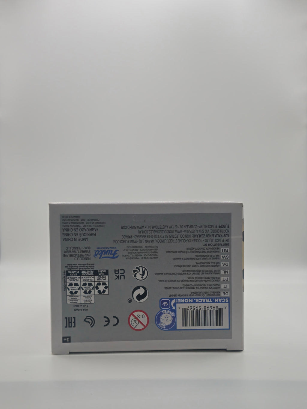 Funko Pop Machine Gun Kelly #255 - bottom of box with barcode