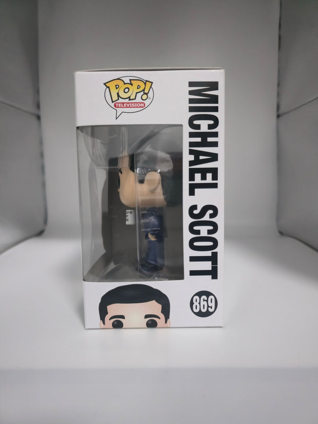 Michael Scott #869 Funko Pop side of box