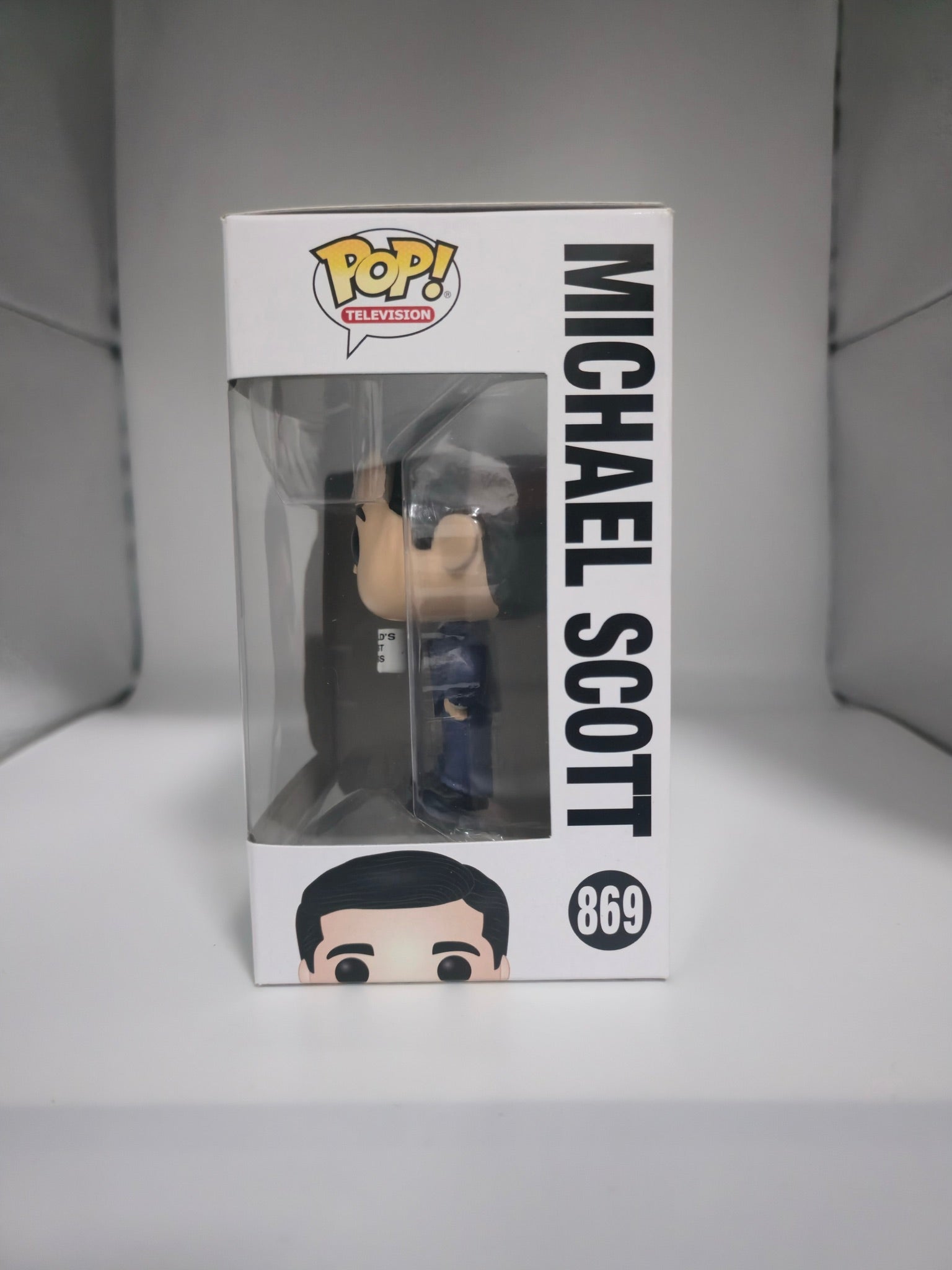 Michael Scott #869 Funko Pop side of box