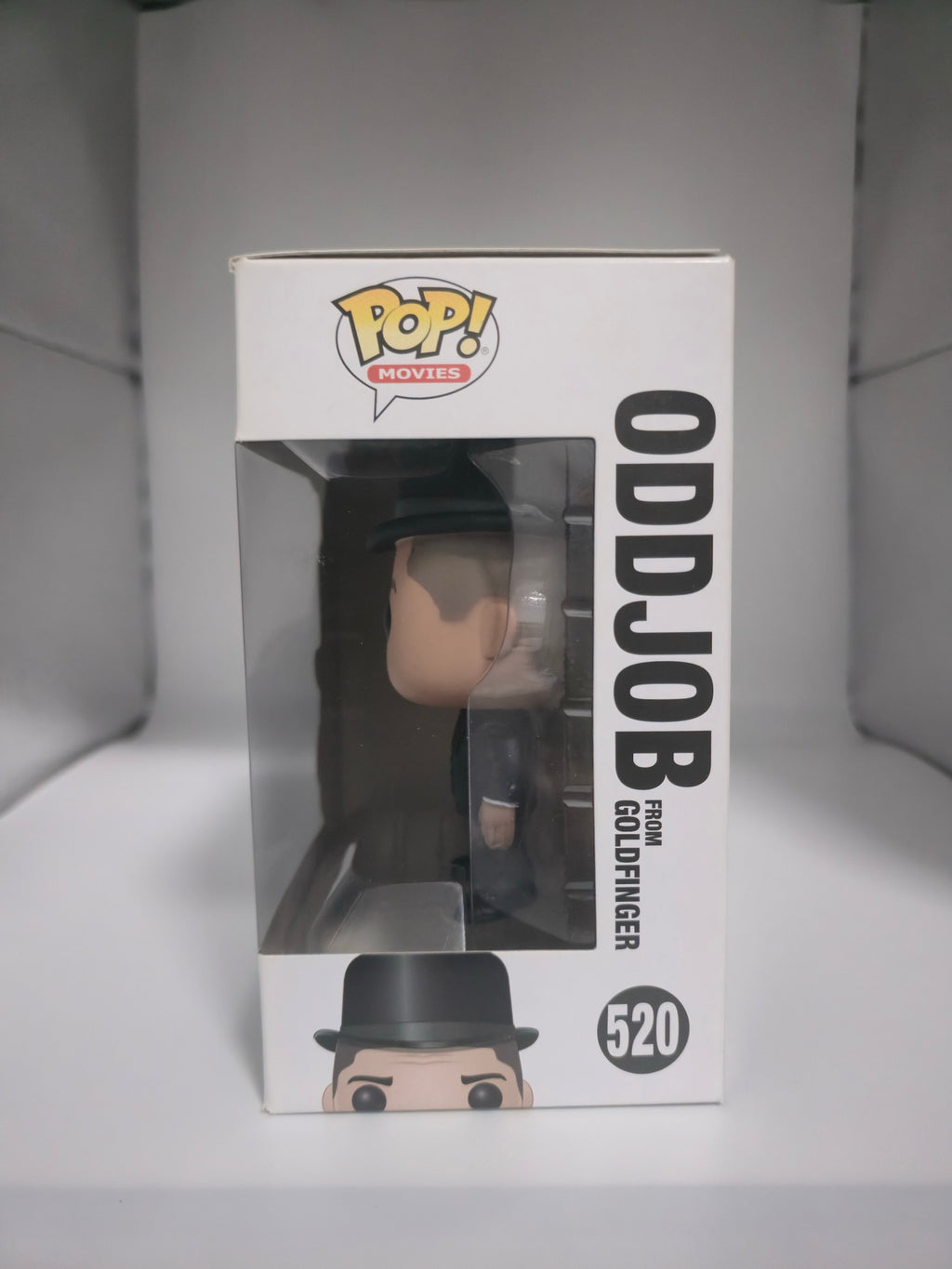 Oddjob from Goldfinger Funko Pop #520 side of box