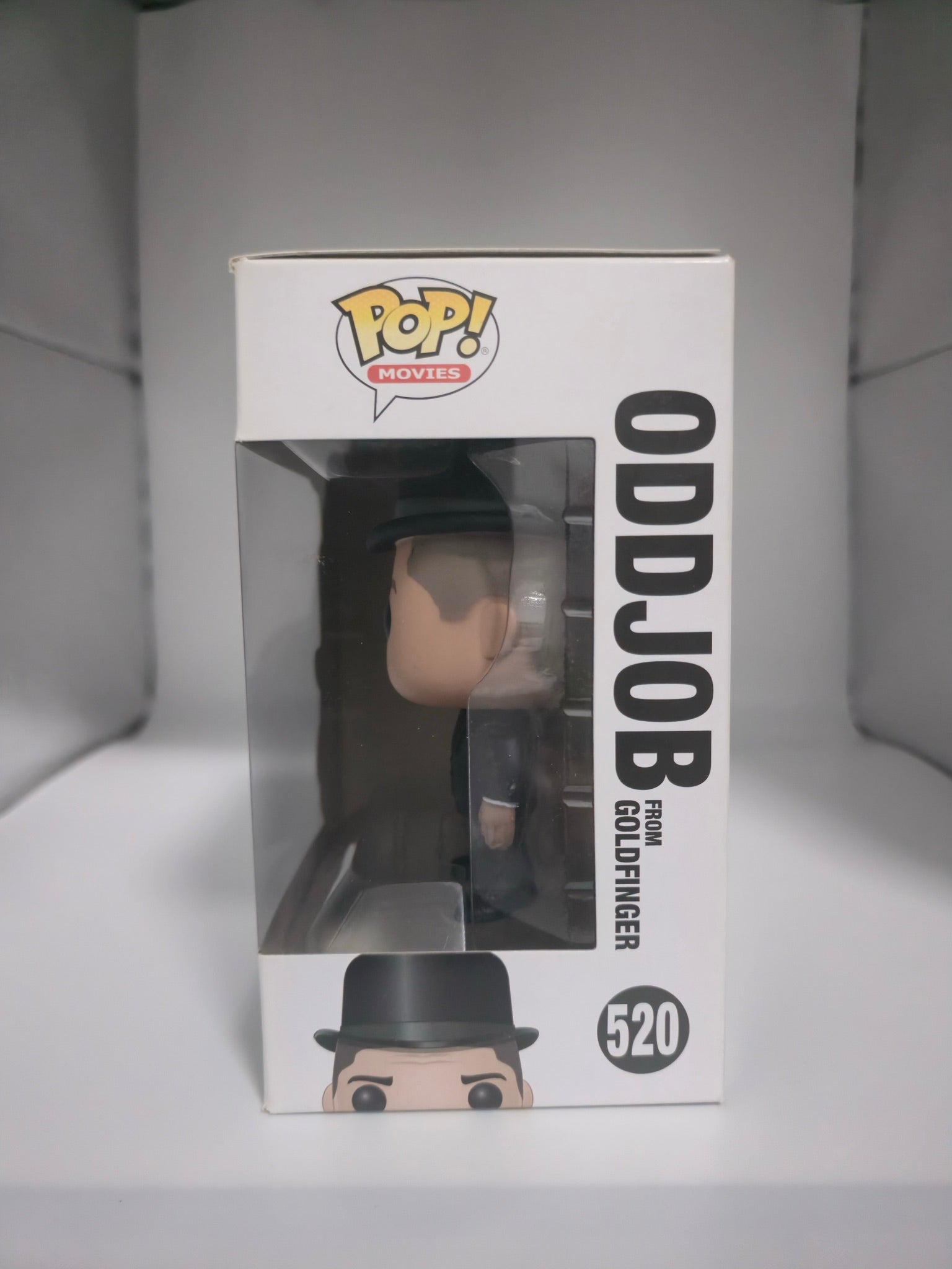 Oddjob from Goldfinger Funko Pop #520 side of box
