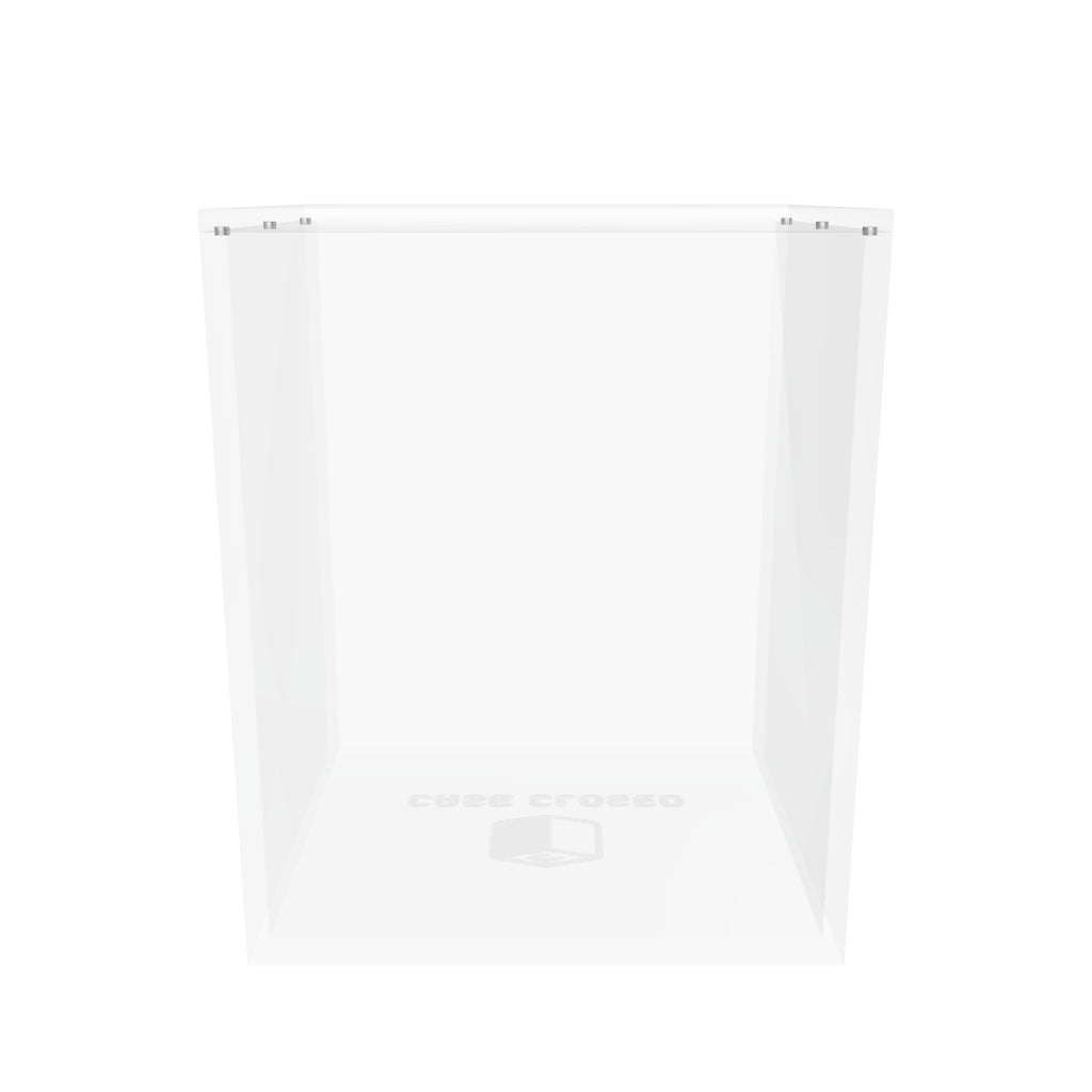 3D model of the 6 inch acrylic hard protector case with six top magnets