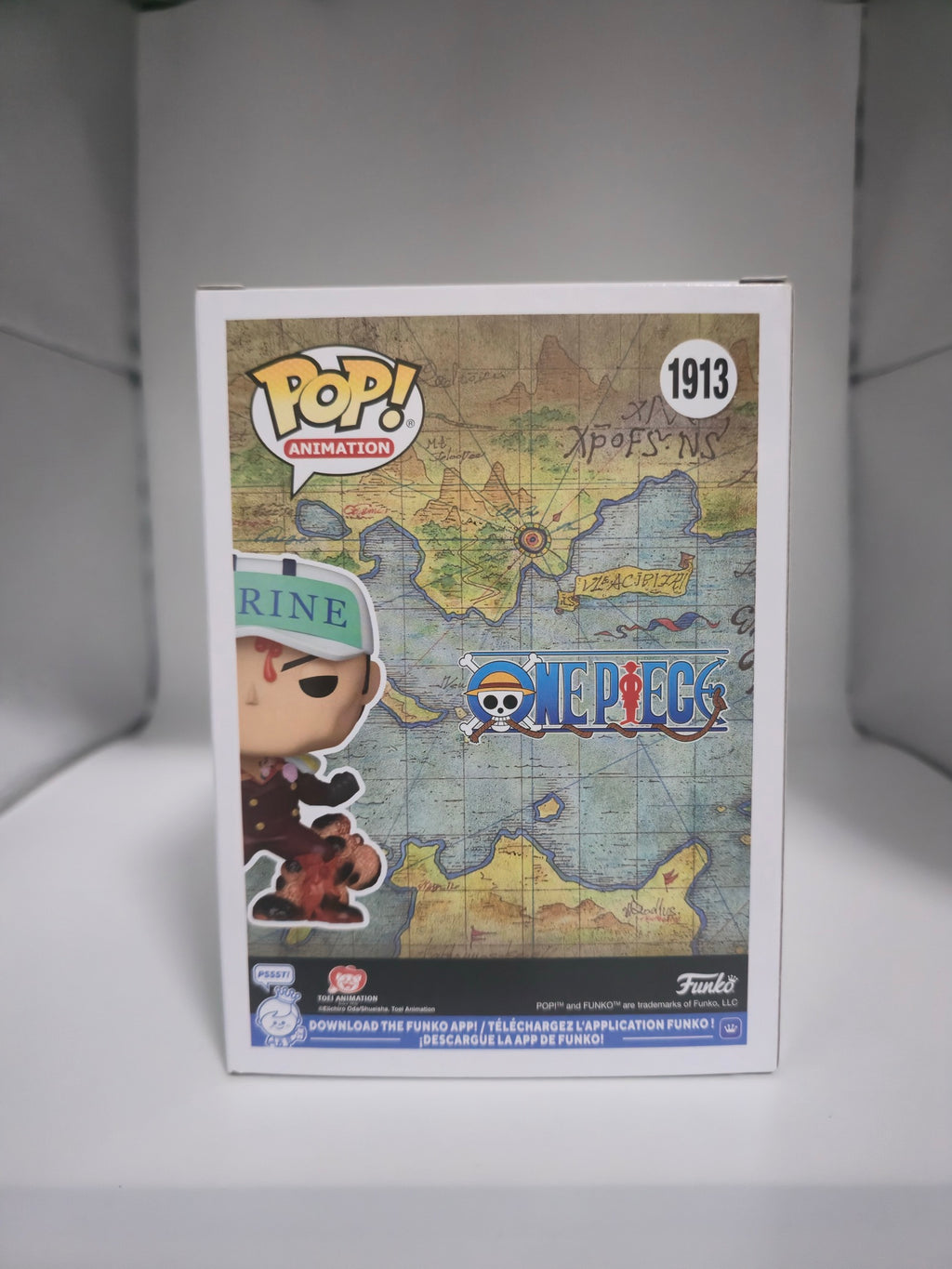 Funko Pop! One Piece Sakazuki #1913 box back