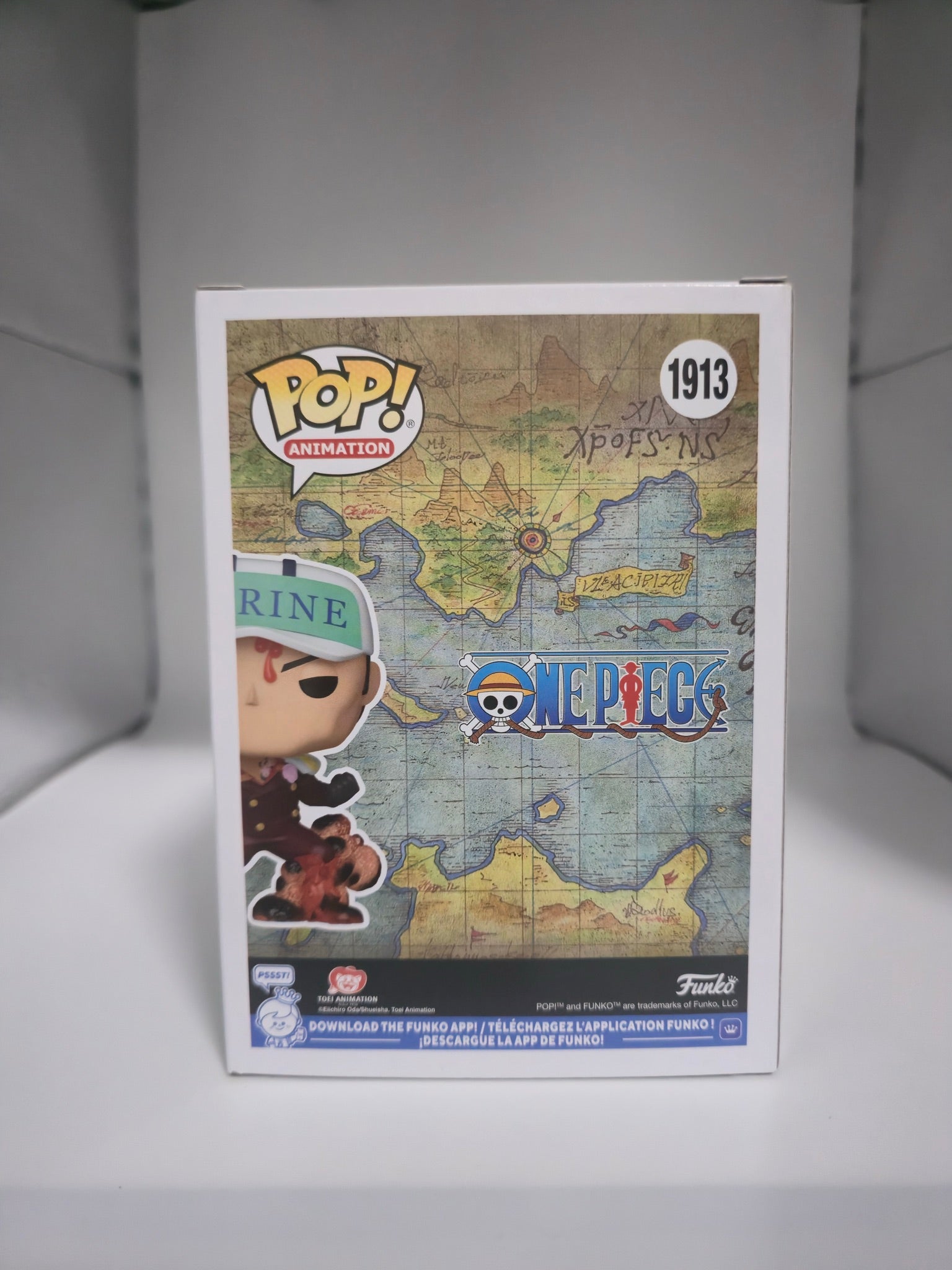 Funko Pop! One Piece Sakazuki #1913 box back