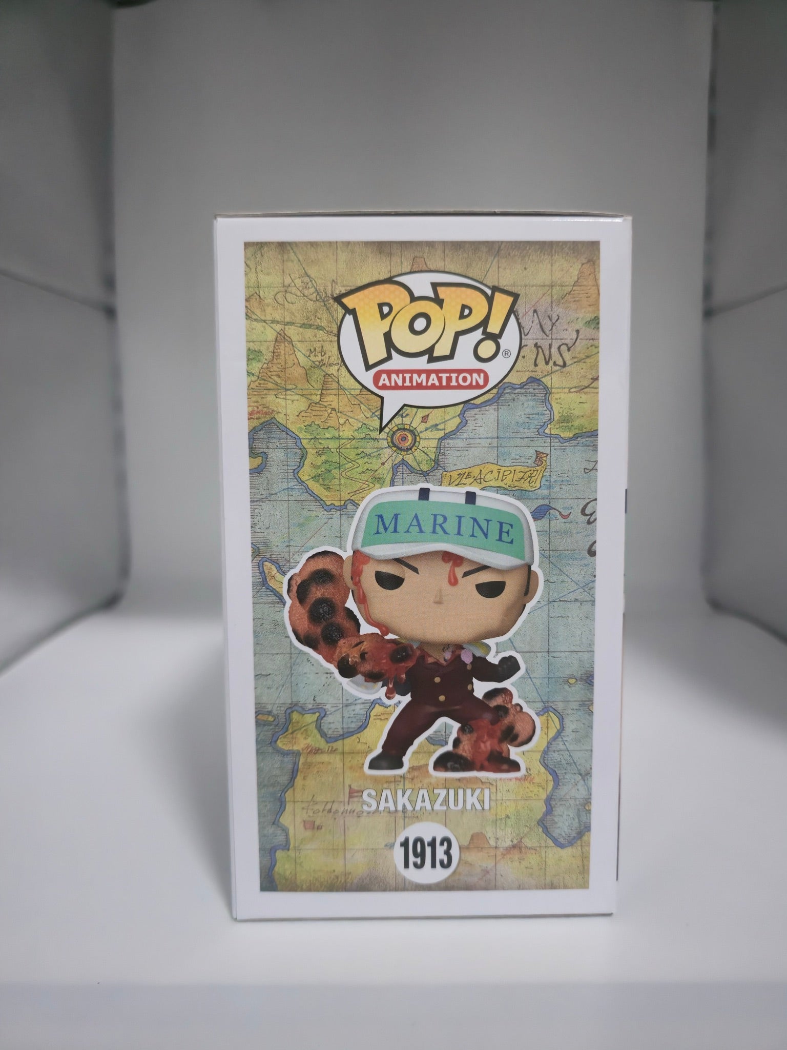 Funko Pop! One Piece Sakazuki #1913 box other side