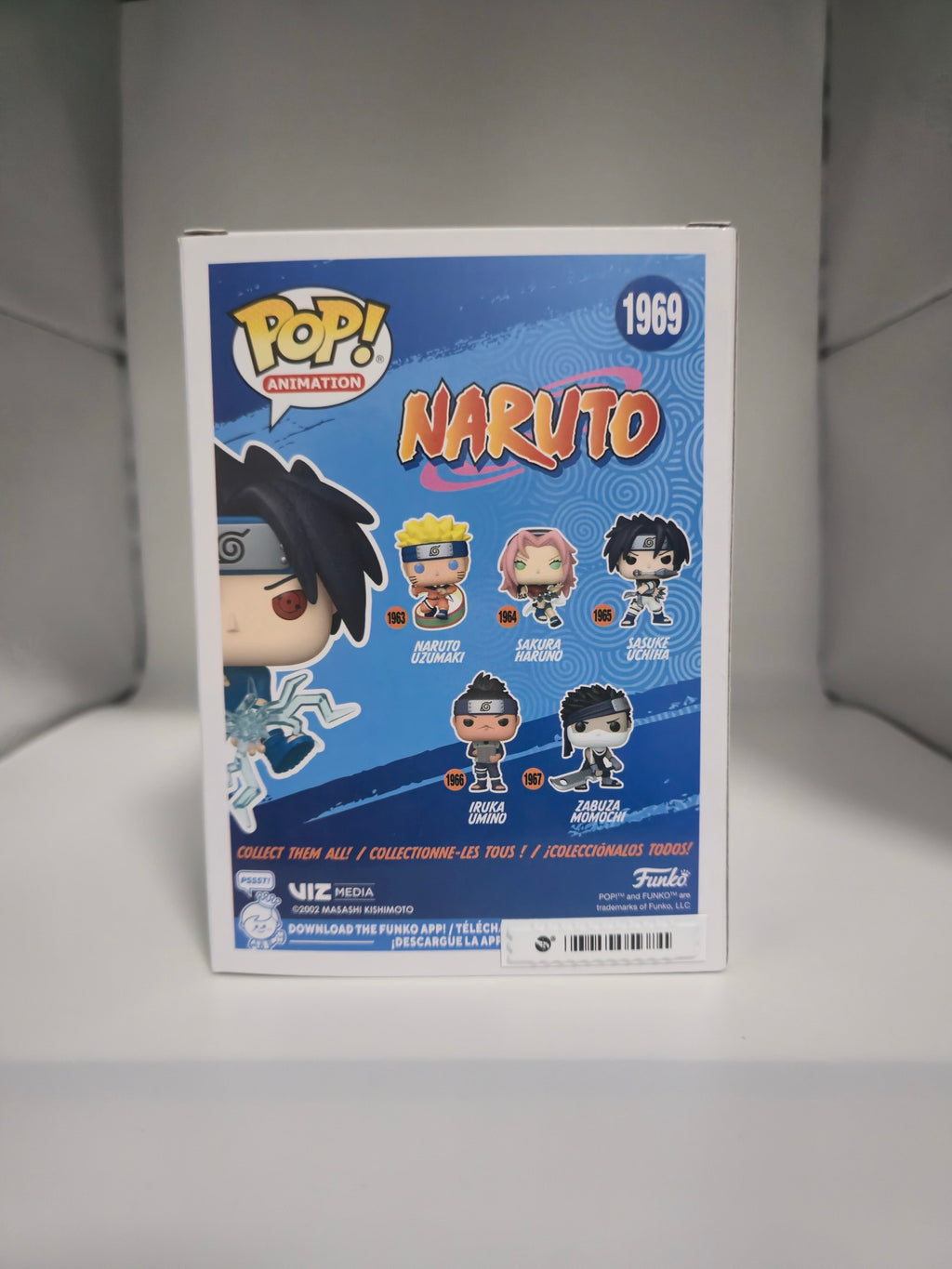 Sasuke Uchiha Funko Pop #1969 box back