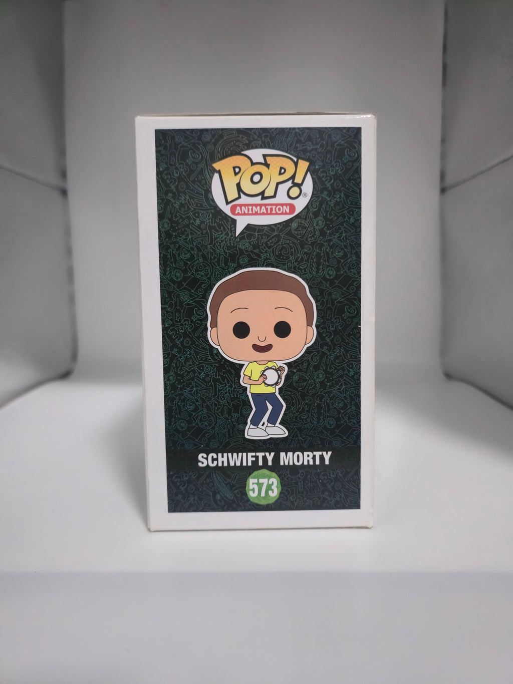 Schwifty Morty Funko Pop #573 side of box
