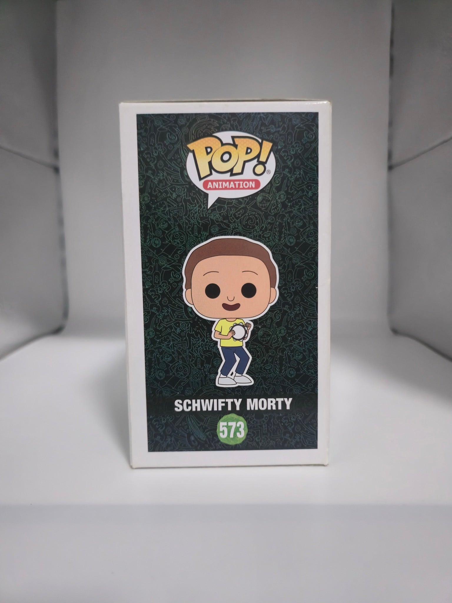 Schwifty Morty Funko Pop #573 side of box