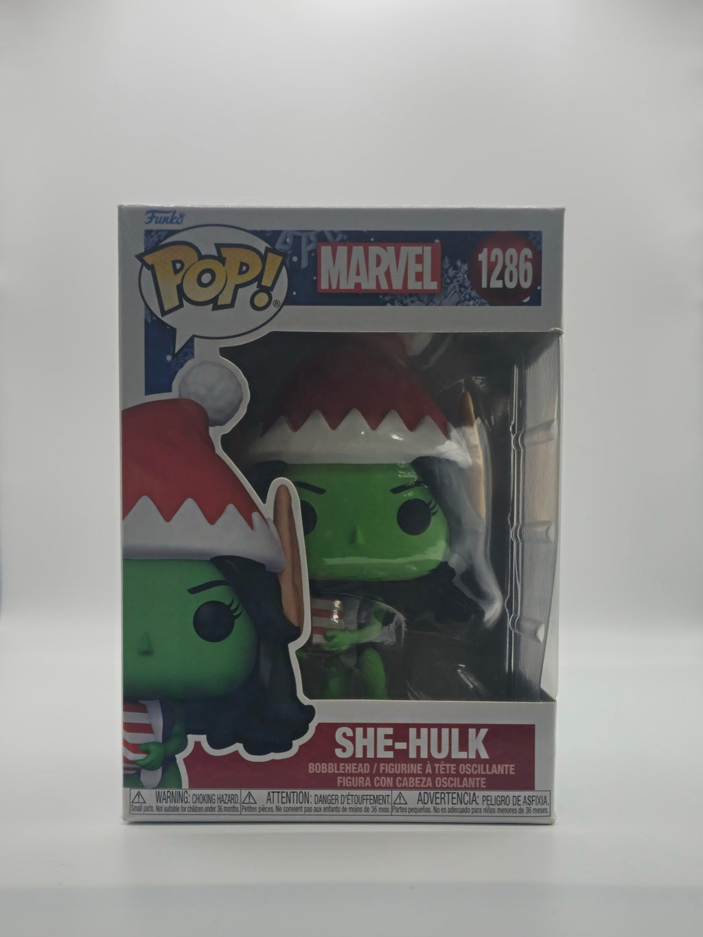 Funko Pop Marvel Holiday She-Hulk #1286 - front of box