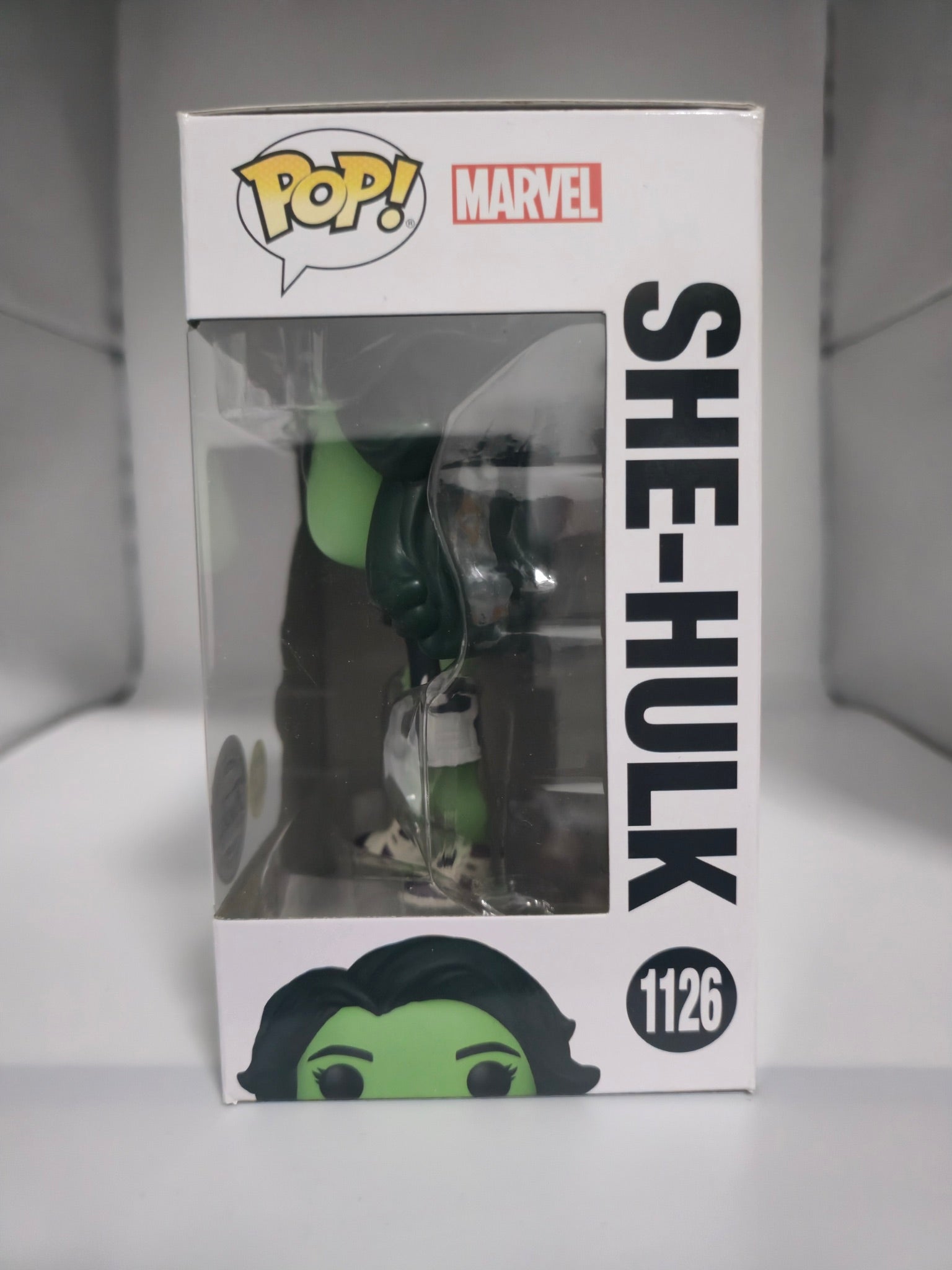 She-Hulk Funko Pop #1126 box side