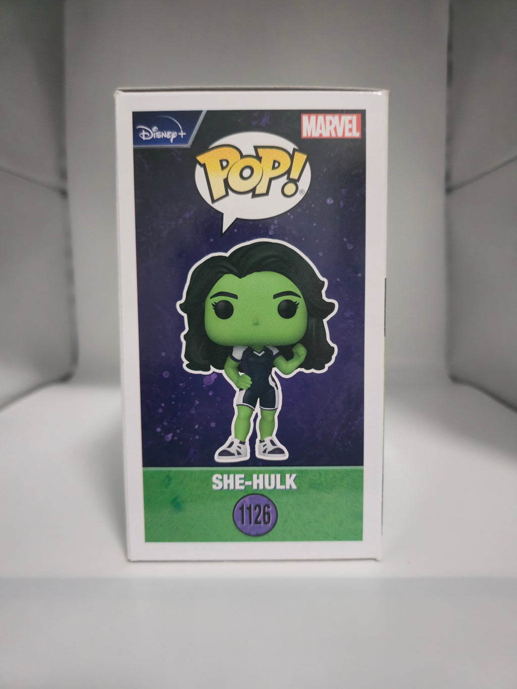 She-Hulk Funko Pop #1126 box other side