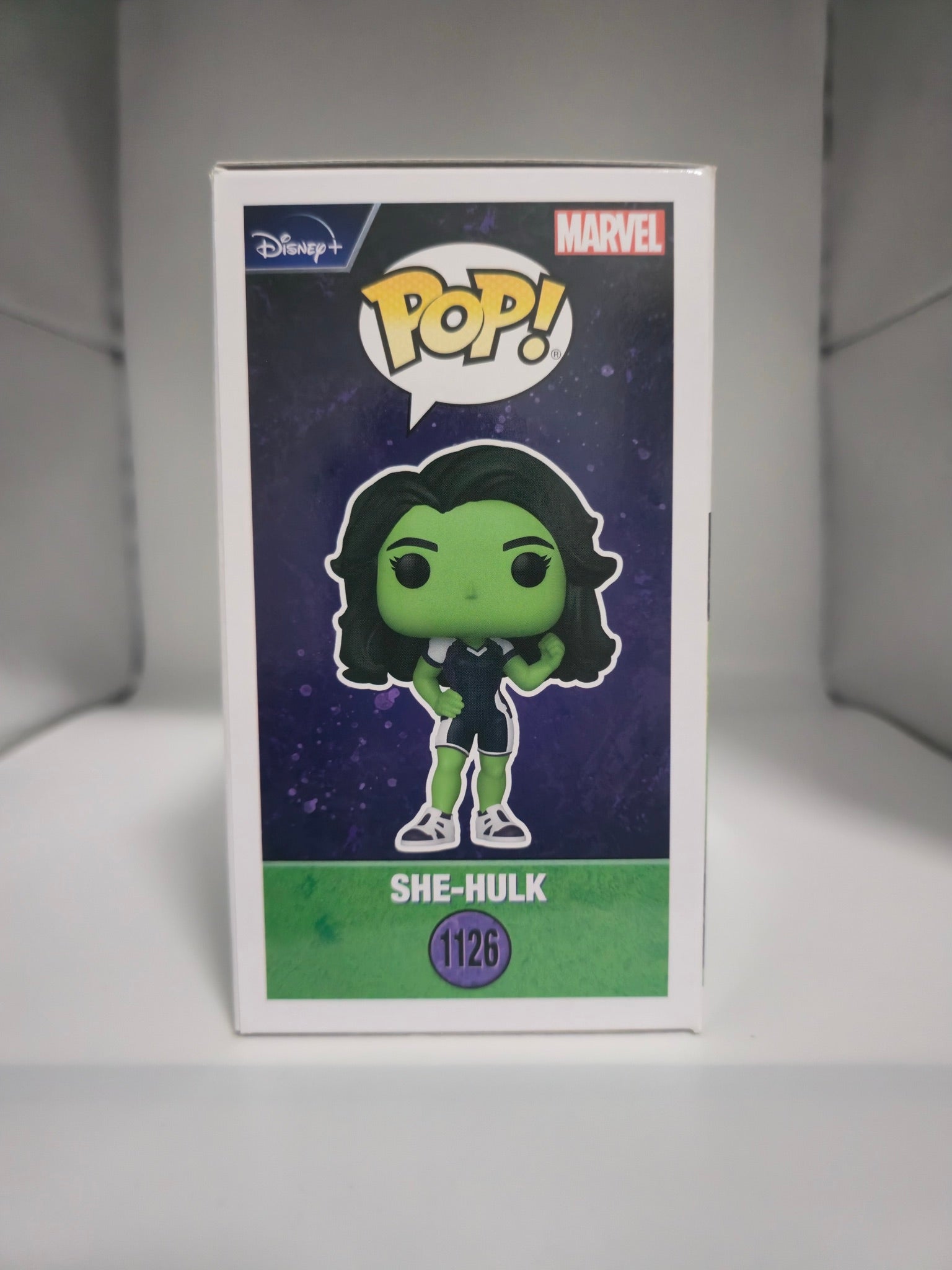 She-Hulk Funko Pop #1126 box other side